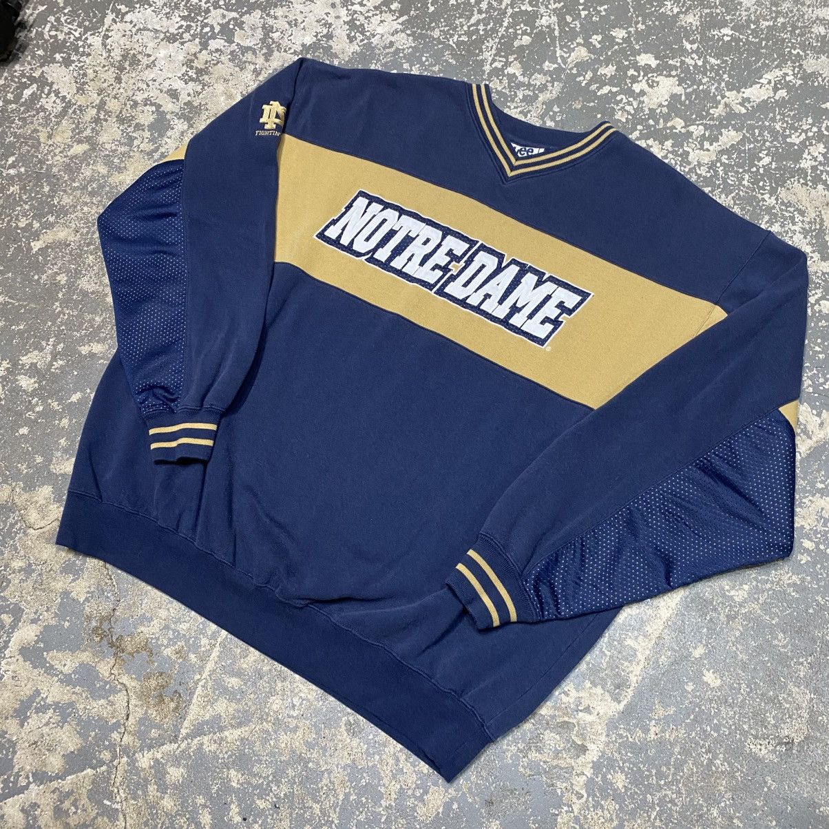 Other Vintage Norte Dame Navy Mesh Sleeve Lee Sport Hoodie Sweat Size US XL / EU 56 / 4 - 2 Thumbnail