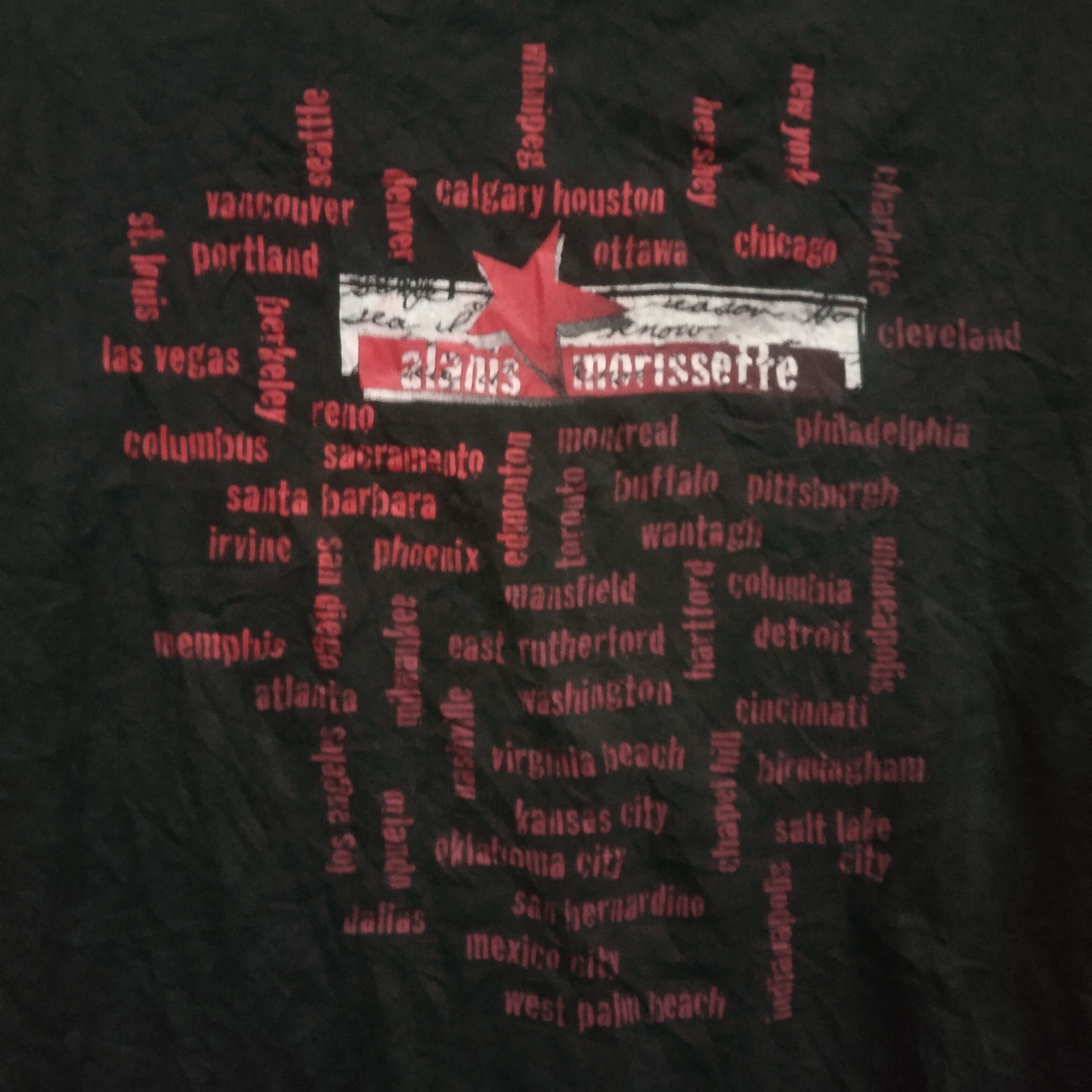 Band Tees Vintage Alanis Morissette Tour 1996 Size US XL / EU 56 / 4 - 3 Thumbnail