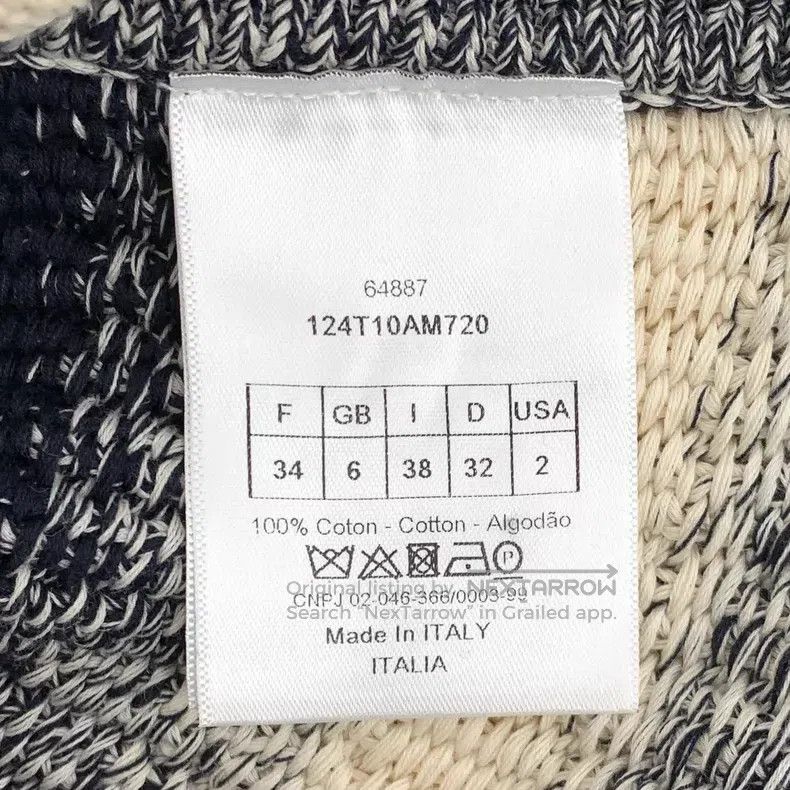 Dior Dior Dark gray side button lacing design cotton V-neck sta Size XXS / US 00 / IT 34 - 7 Thumbnail