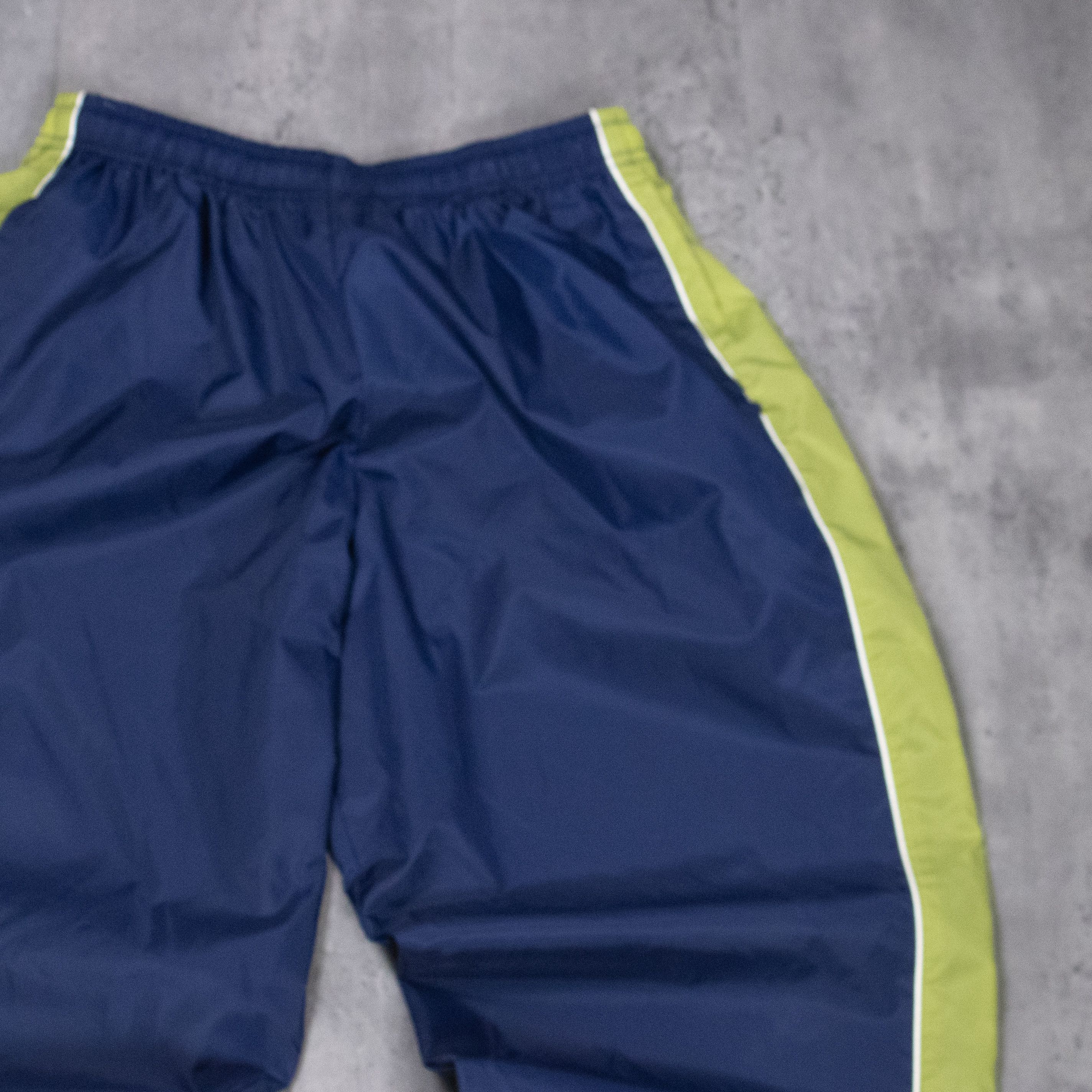 Nike Vintage 90's Nike Navy Stripped Baggy Relax Cuffed Pant's Size US 28 / EU 44 - 7 Thumbnail
