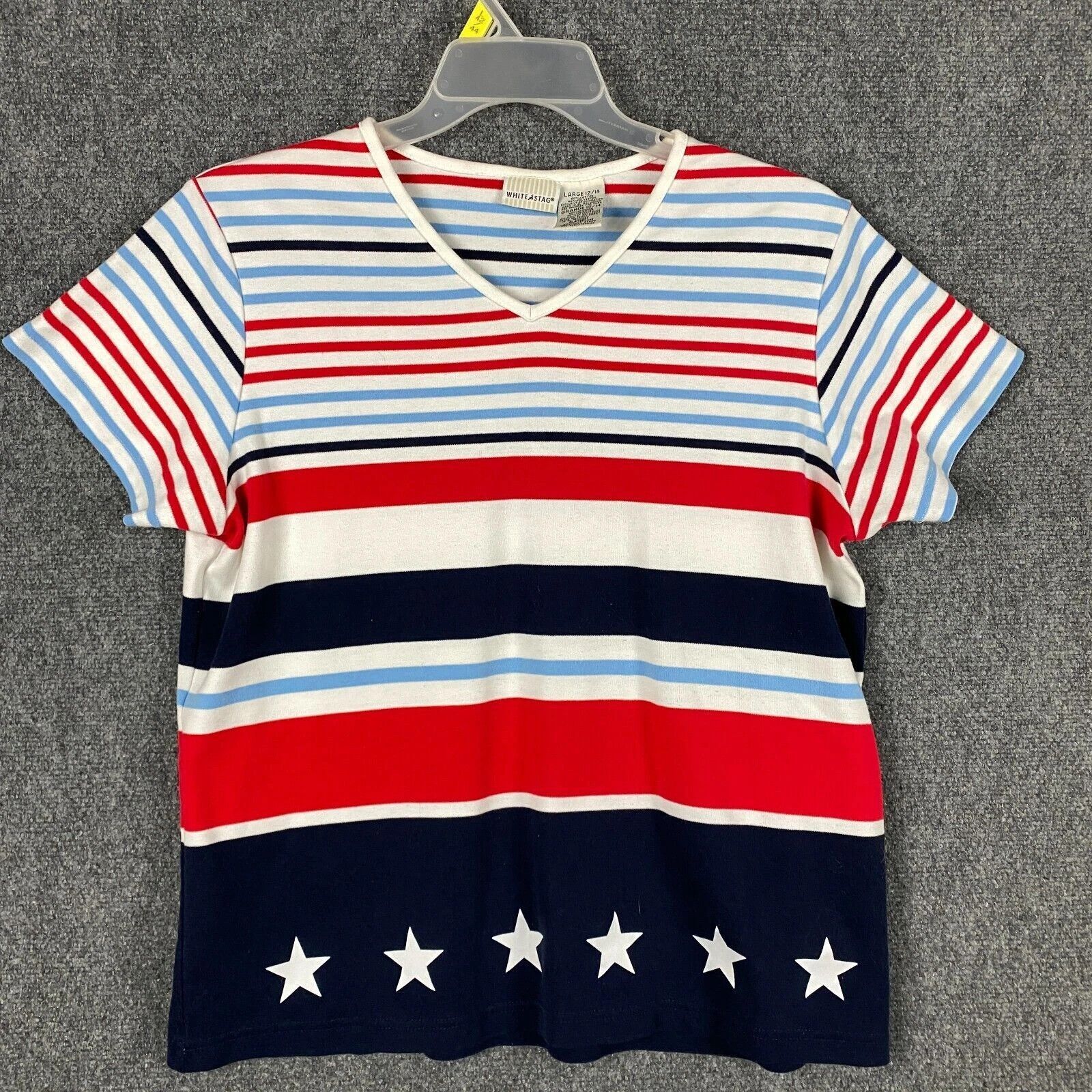 Other White Stag T-Shirt Women Large 12/14 USA Flag Design Size L / US 10 / IT 46 - 1 Thumbnail