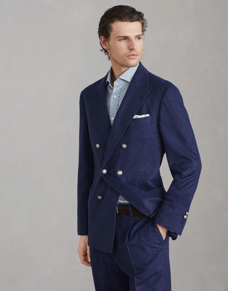 Brunello Cucinelli Suit in Navy Size 42R - 3 Thumbnail