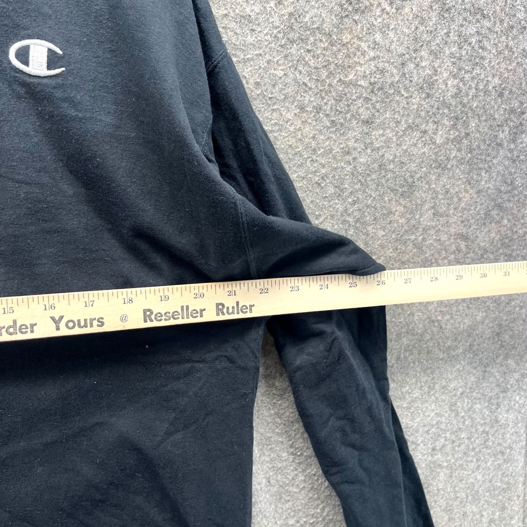 Champion VINTAGE Champion Shirt Mens XL Black Crewneck Fleece Logo T-Shirt Size XL Regular All Seasons Size US XL / EU 56 / 4 - 5 Thumbnail