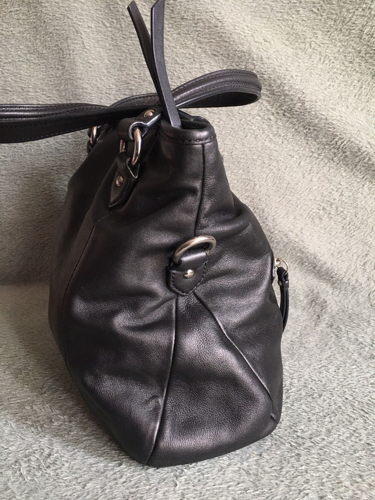 Coach COACH Daisy Mia Black Leather Handbag Shoulder Bag Size ONE SIZE - 8 Thumbnail