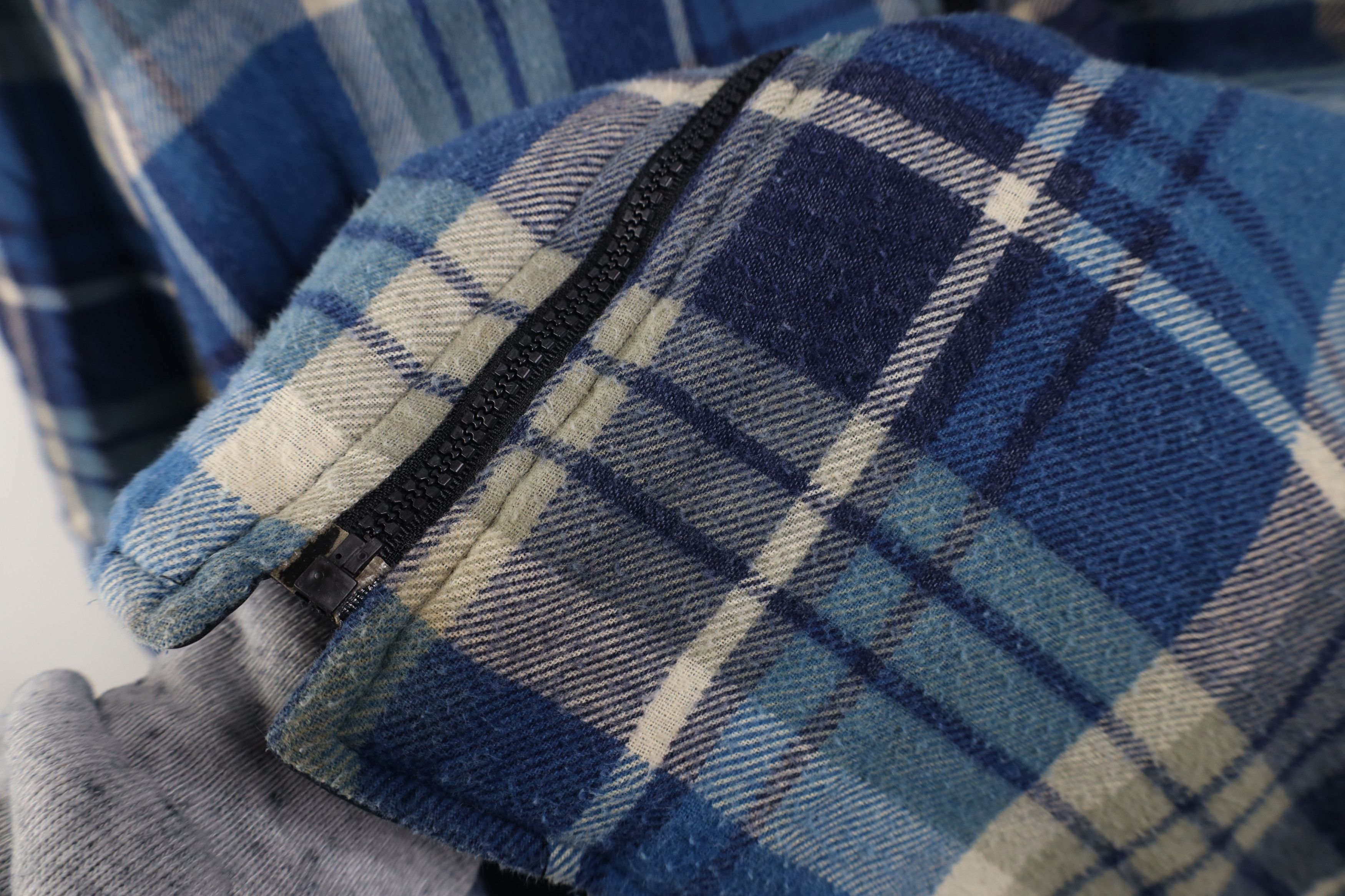 Vintage Vintage 90s Streetwear Flannel Full Zip Shirt Jacket Plaid Size US XXL / EU 58 / 5 - 7 Thumbnail