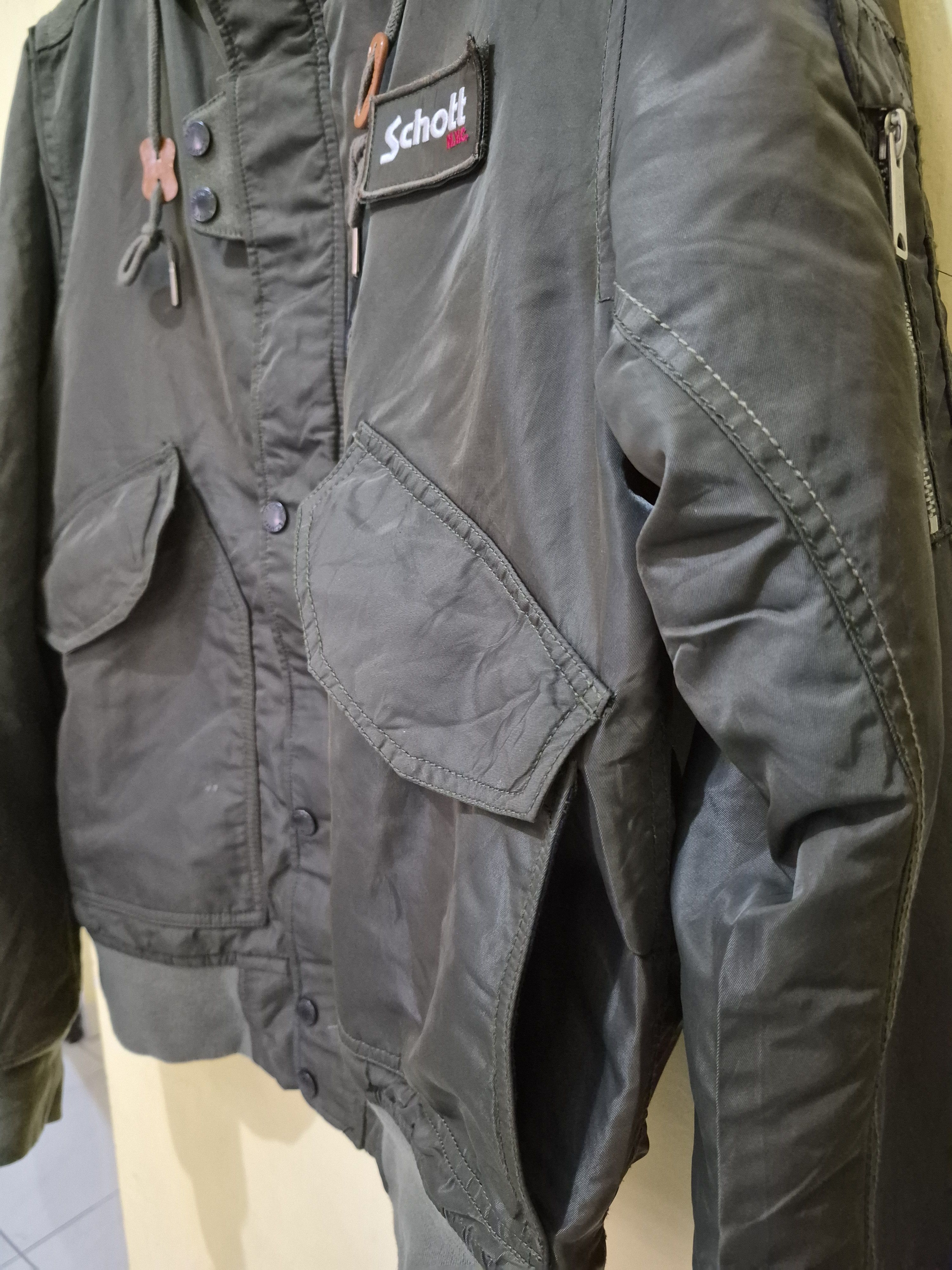 Schott SCHOTT FLIGHT JACKET MIL-J-3119GN Size US M / EU 48-50 / 2 - 2 Thumbnail