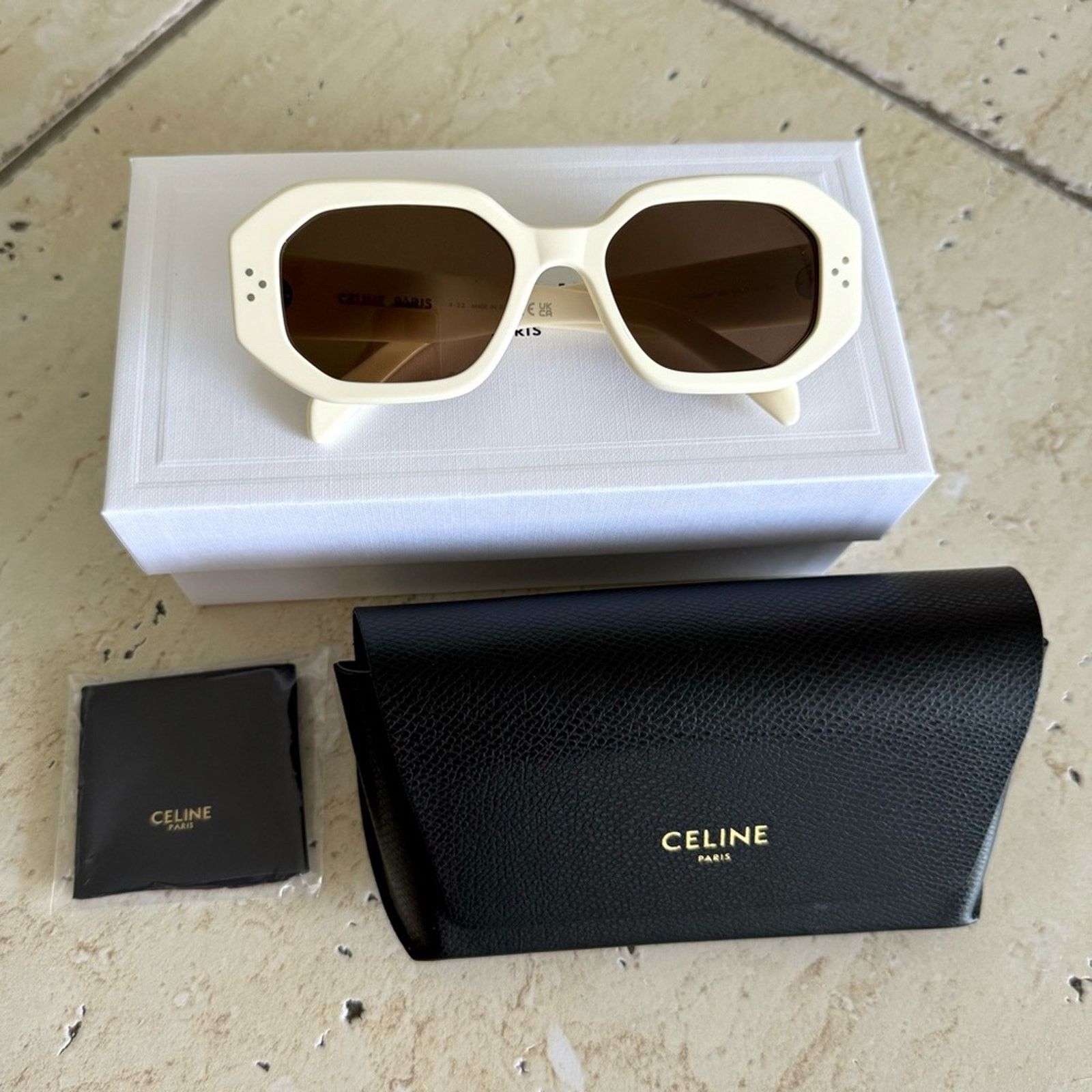 NEW!!! CELINE Sunglasses CL40228I 78Z Authentic Celine CL40248I S (54 - 19) with Blue lenses and Black frame  main image 3