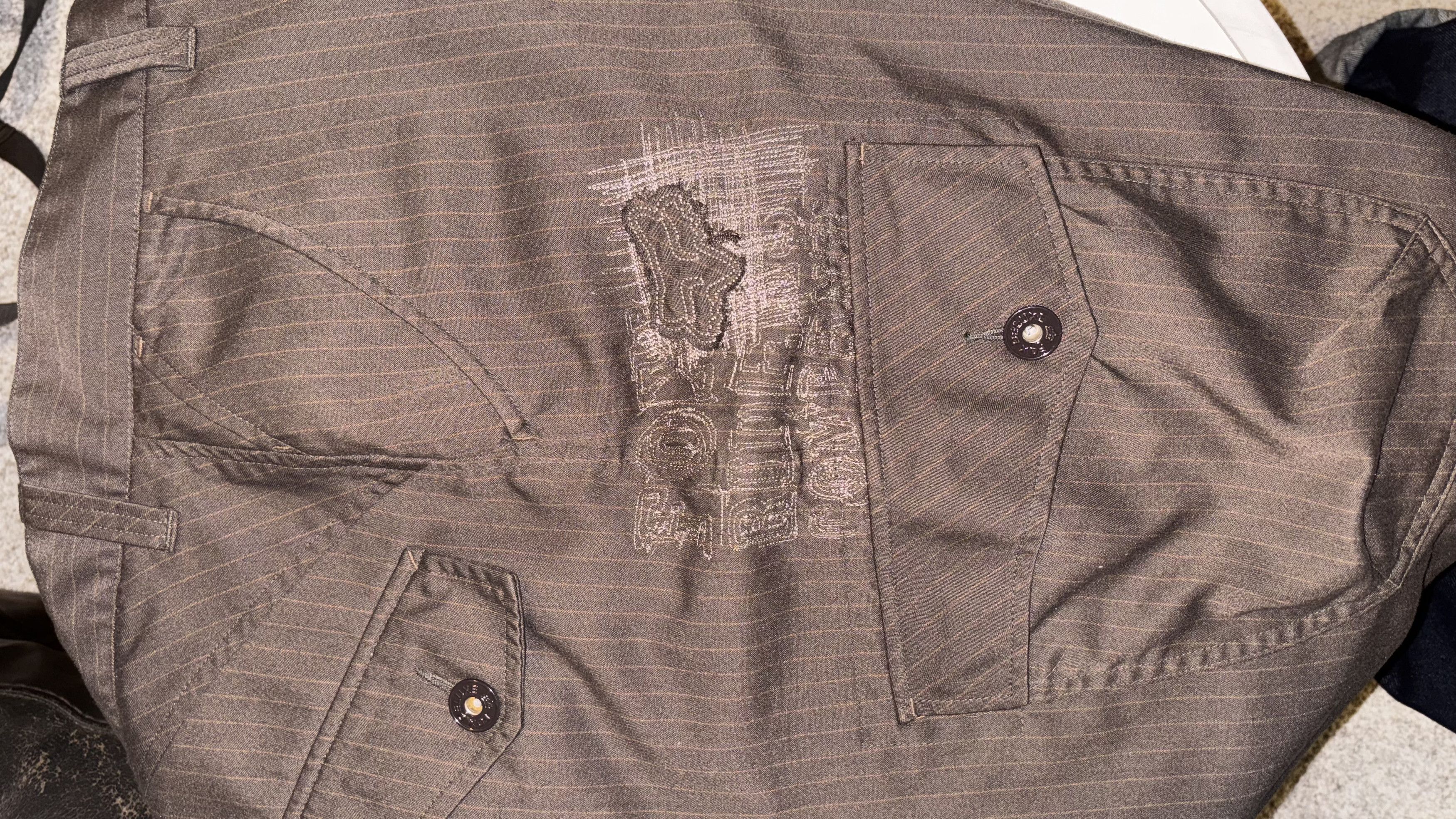 Fox Racing Vintage Fox Racing pinstripe cargo shorts Size US 36 / EU 52 - 4 Thumbnail