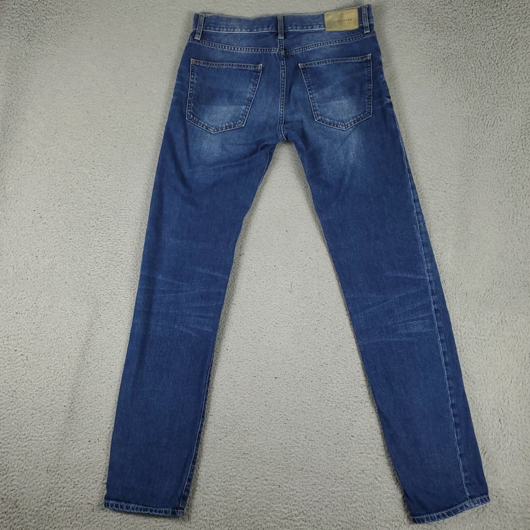 J.Lindeberg VINTAGE J.Lindeberg Men's Jeans 31x34 Slim Fit Mid Rise Cotton Denim Blue 90s Casual Size US 31 - 7 Thumbnail