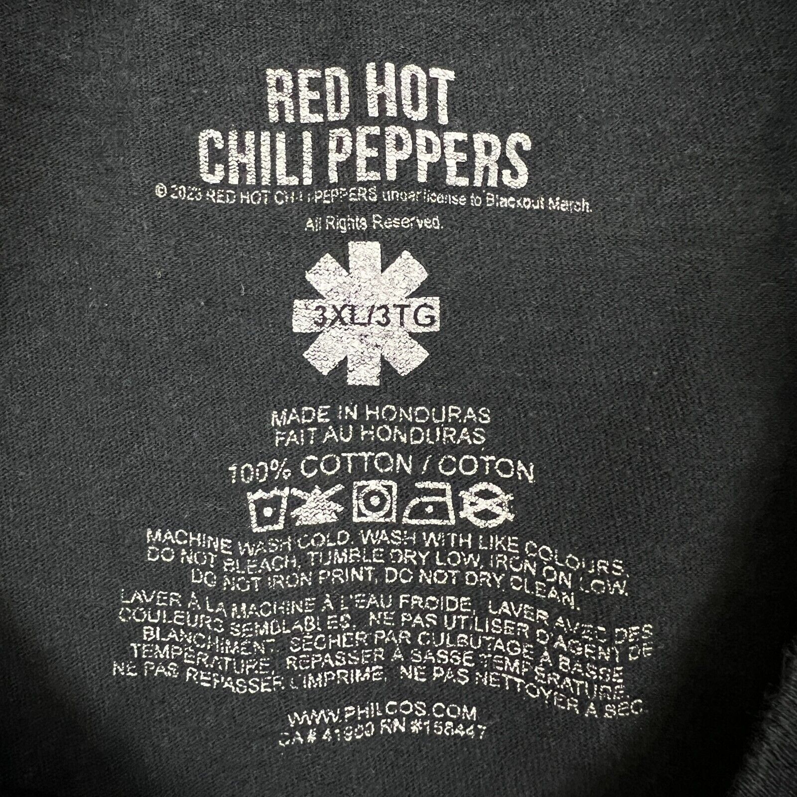 Band Tees × Vintage 2023 Red Hot Chili Peppers T Shirt 3XL Fire Squid Band Tee Size US XXL / EU 58 / 5 - 7 Thumbnail