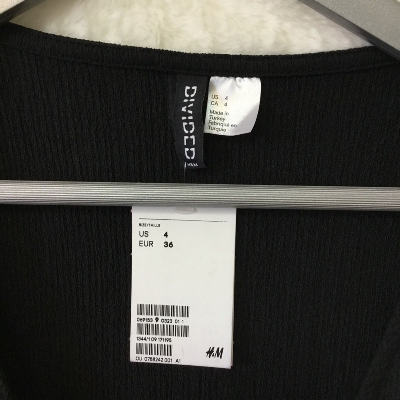 H&M H&M Divided Black Wrap Dress Size S / US 4 / IT 40 - 4 Thumbnail