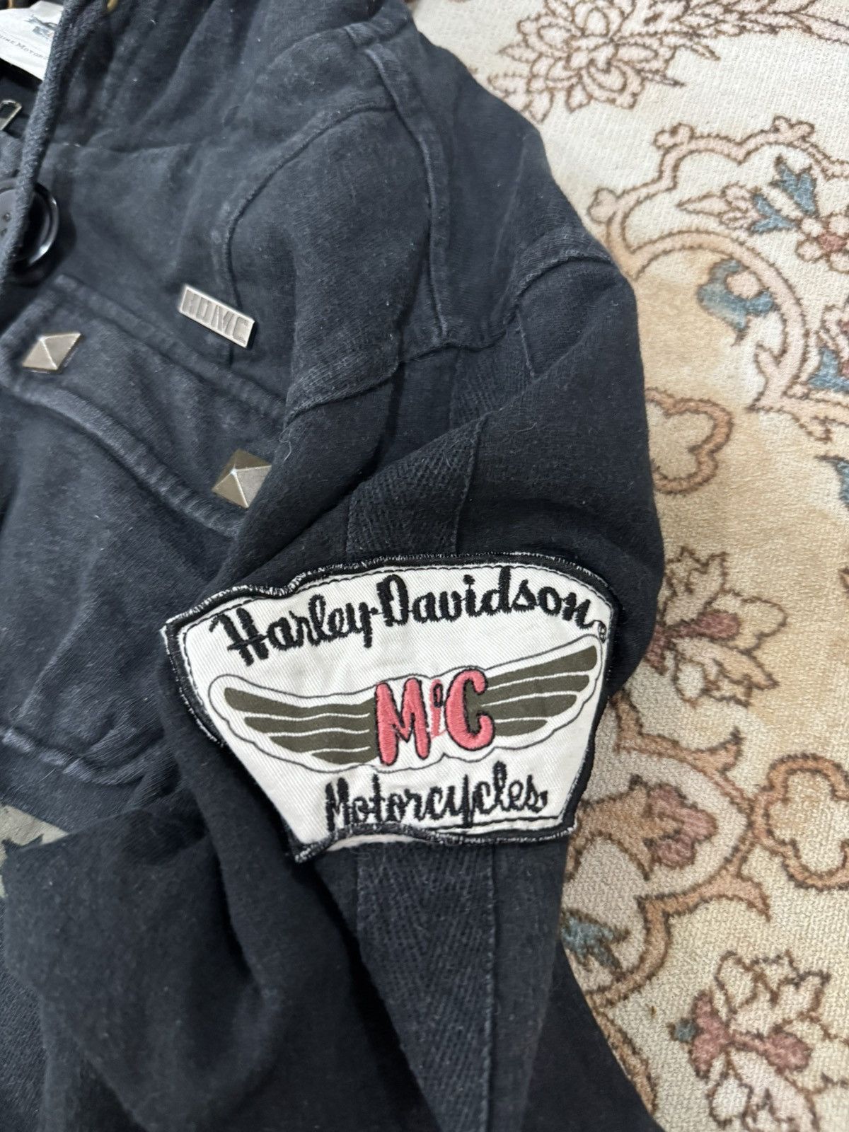 Harley Davidson × Vintage Harley Davidson Hooded Jacket Size US S / EU 44-46 / 1 - 5 Thumbnail