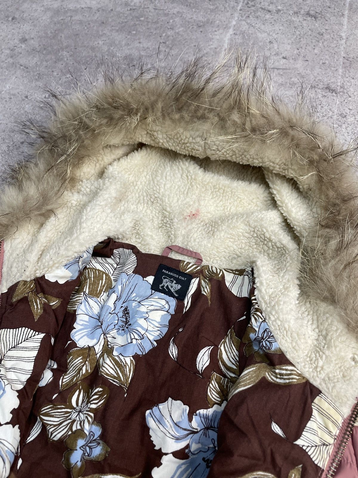 Le Grande Bleu (L.G.B.) Vintage Y2K Parasuco Cult Faux Fur Trim Girly Puffer Jacket Size S / US 4 / IT 40 - 10 Thumbnail