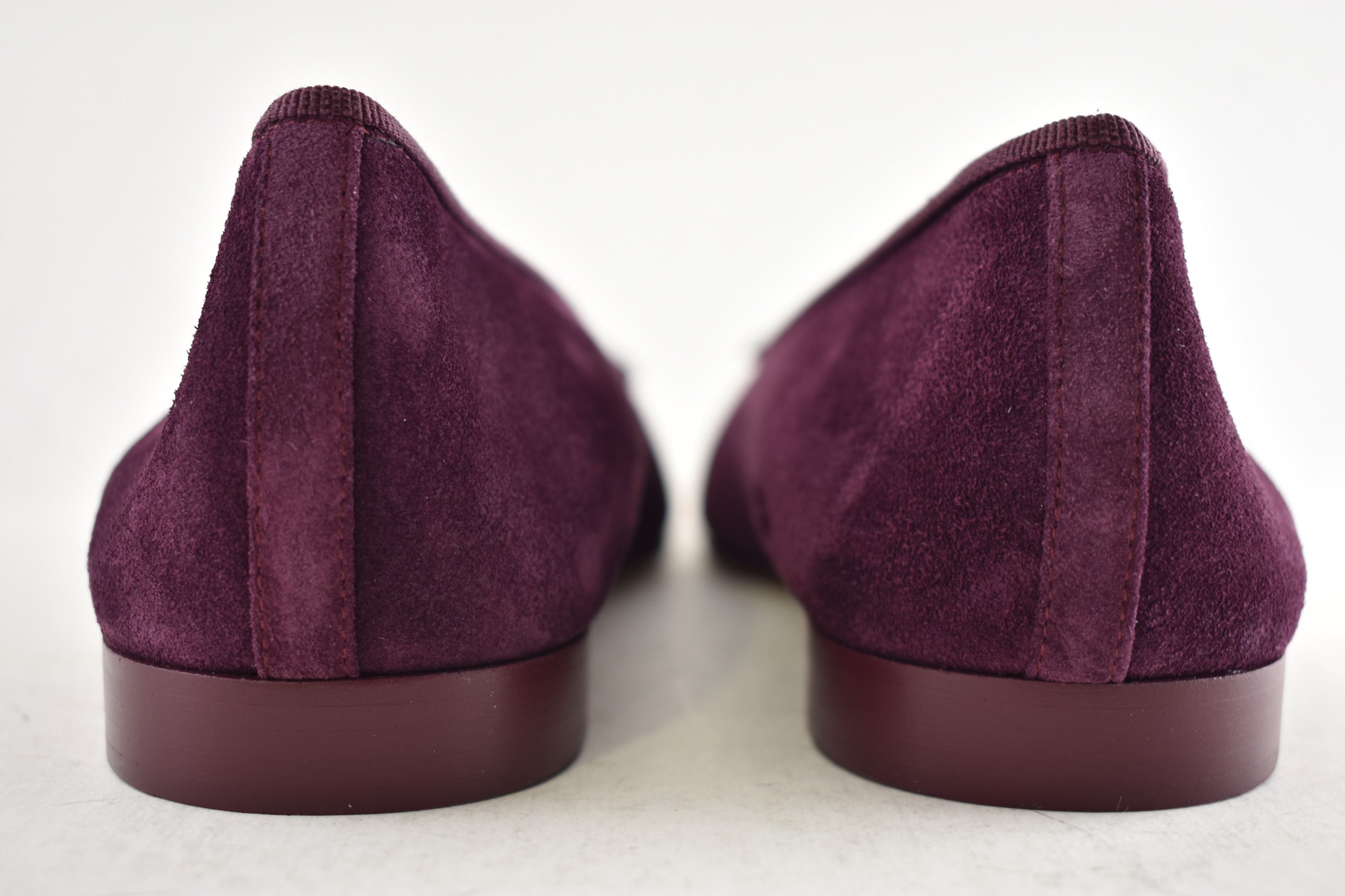 Chanel 26A Burgundy Purple Suede CC Logo Ballet Ballerina Flat 41 Size US 11 / IT 41 - 19 Thumbnail