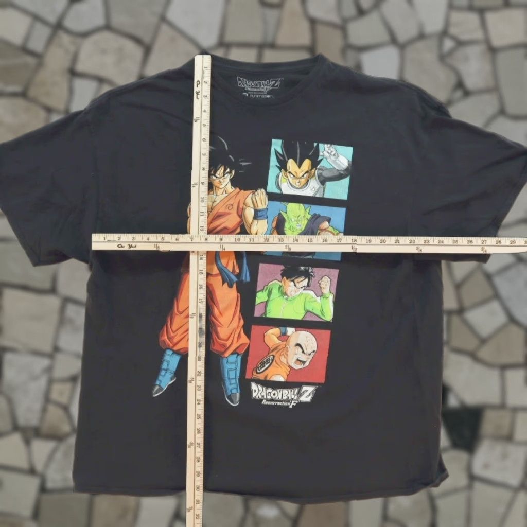Vintage Ressurection F Dragonball Z Solid T-Shirt Black 3XL Mens Shirt Bag & Tall V2 Size US XXL / EU 58 / 5 - 1 Thumbnail