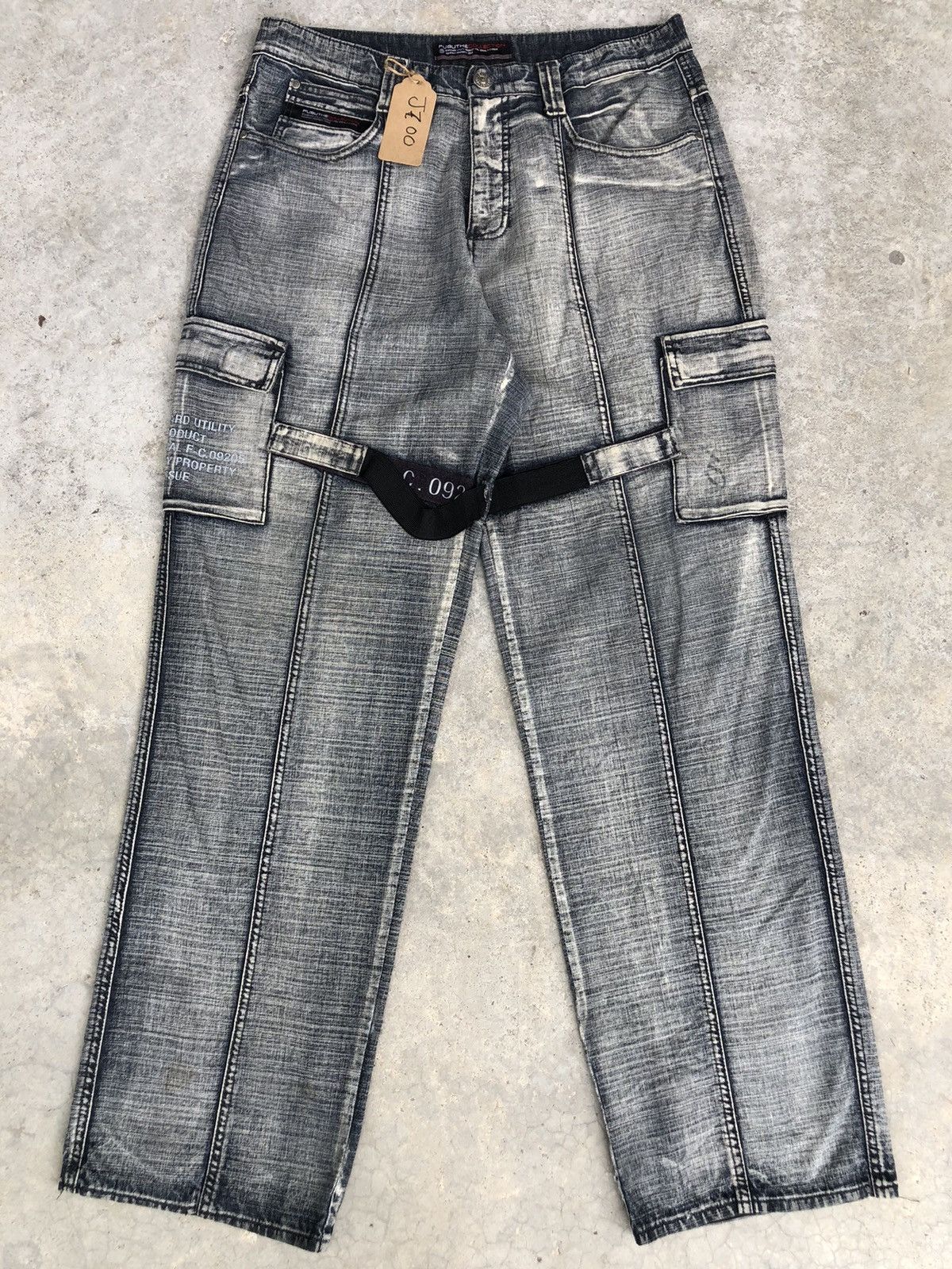 Fubu Japanese Fubu Baggy Jeans Hip Hop Distressed Jeans Size US 34 / EU 50 - 2 Thumbnail