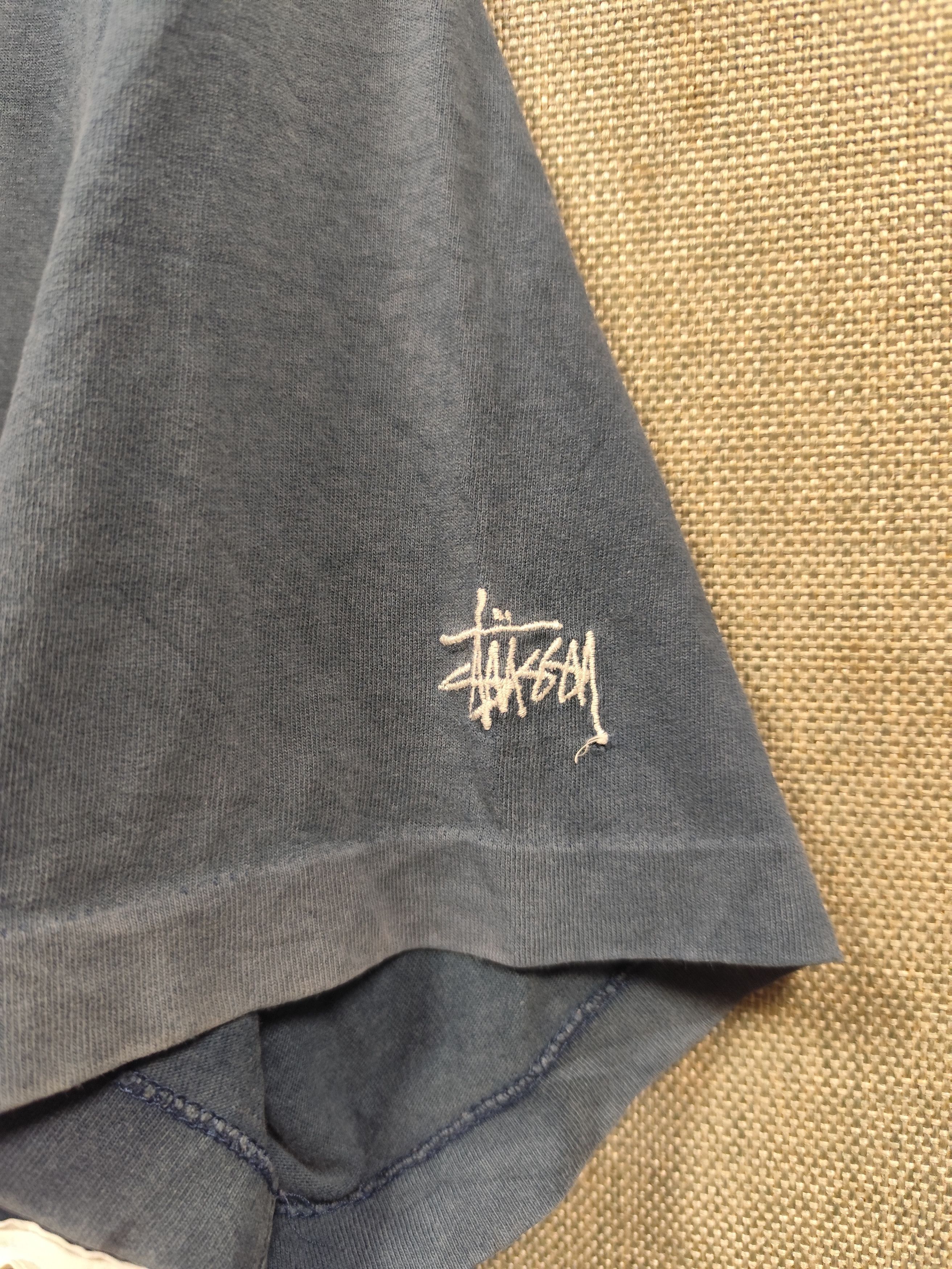 Stussy × Vintage Vintage 90s t shirt stussy small logo made in usa Size US L / EU 52-54 / 3 - 3 Thumbnail