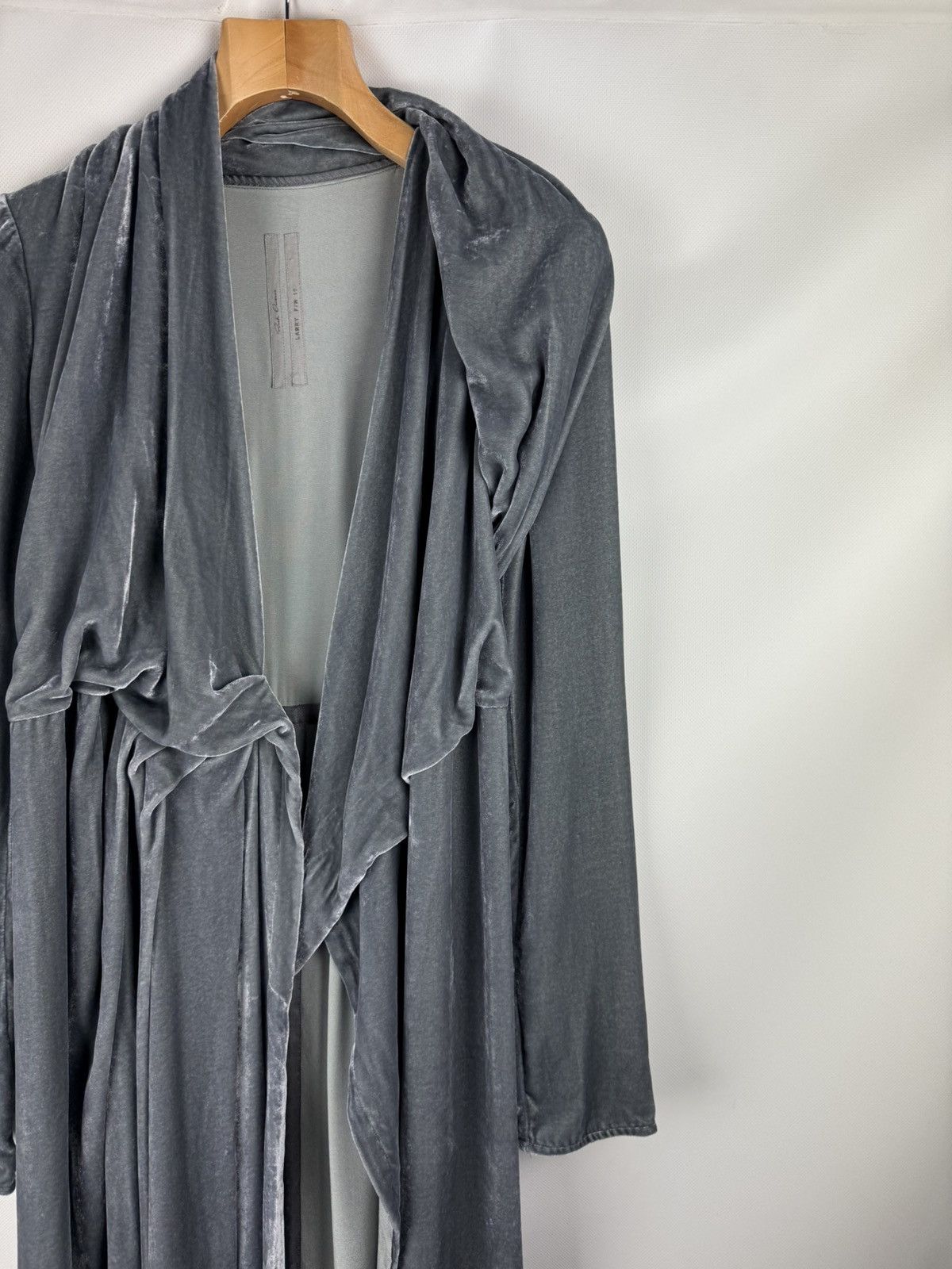 Rick Owens Rick Owens Avant-Garde Velvet Wrap Midi Cardigan Dress Size S / US 4 / IT 40 - 5 Thumbnail