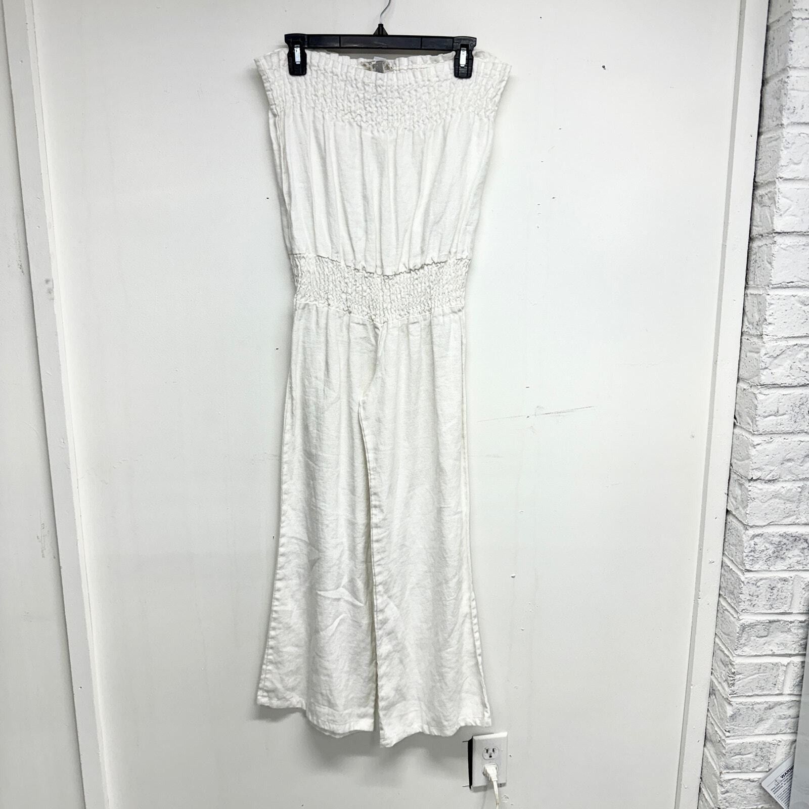 Young Fabulous & Broke Young Fabulous & Broke Linen Wide Leg Jumpsuit Size Small Size 25" / US 0 / IT 36 - 1 Thumbnail