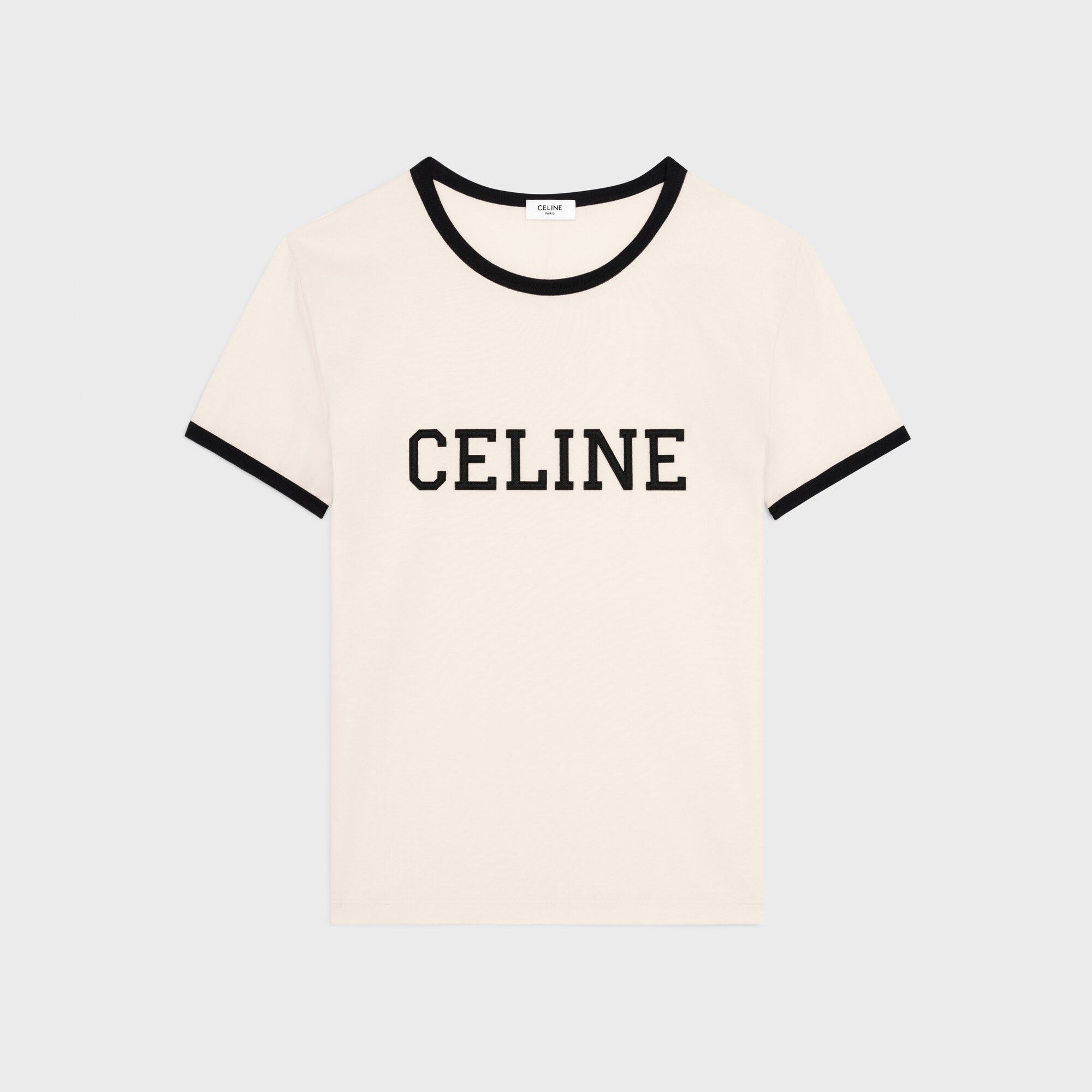 CELINE ロゴ Tシャツ XS ホワイト