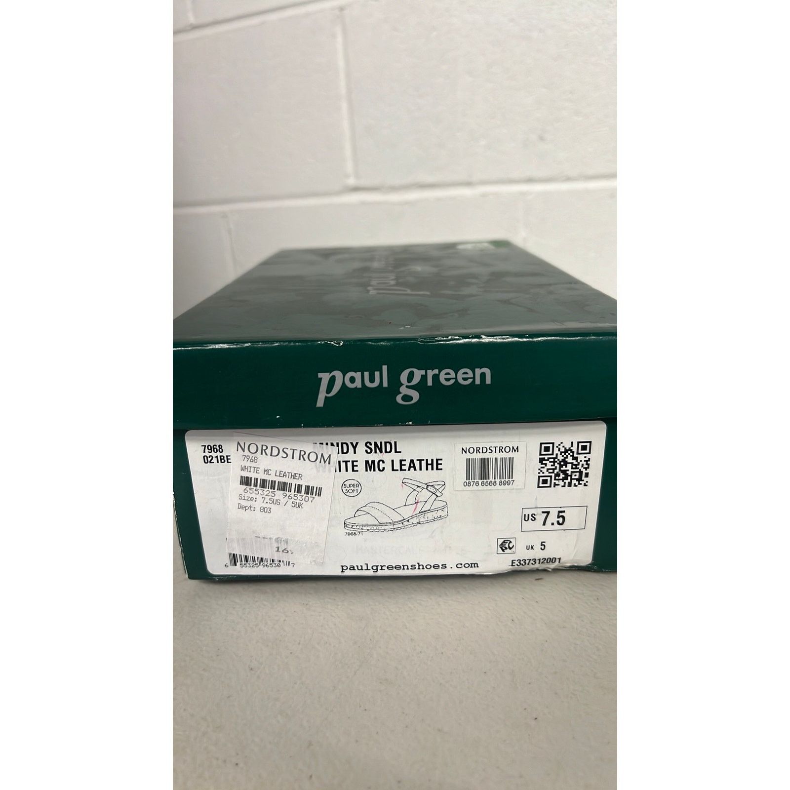 Other W/box Paul green 7.5, UK 5 Mindy white sandal comfy platform Size US 7.5 / IT 37.5 - 6 Thumbnail