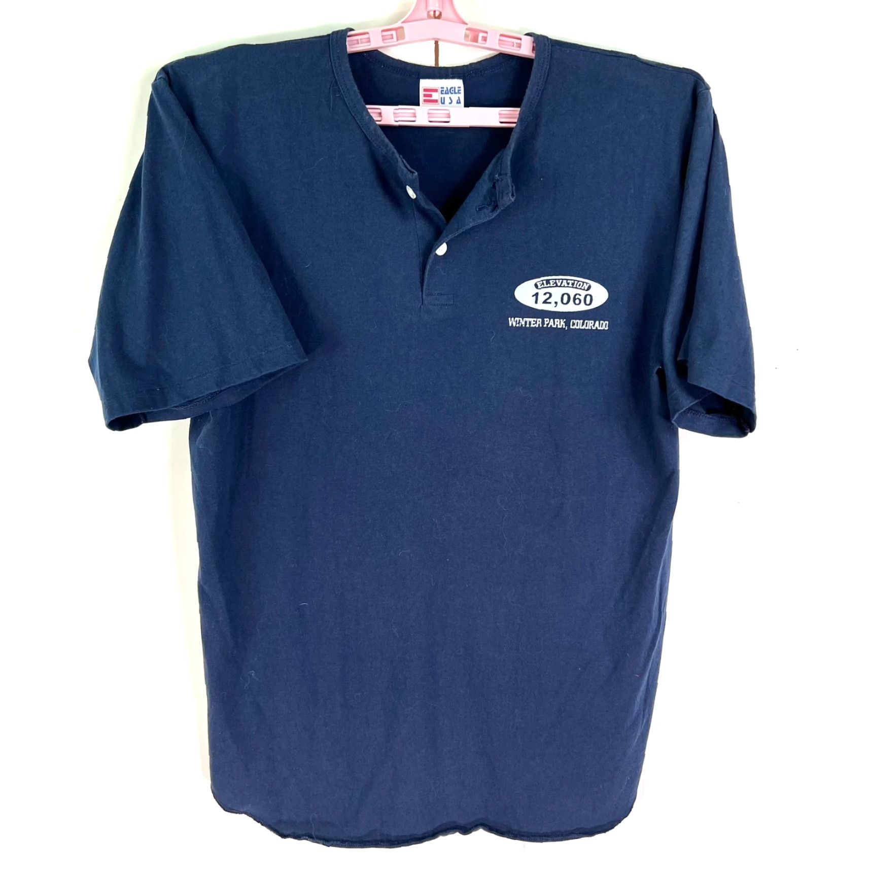 Vintage VINTAGE Eagle USA Polo Mens L Blue Nature Logo Shirt Size US L / EU 52-54 / 3 - 2 Thumbnail