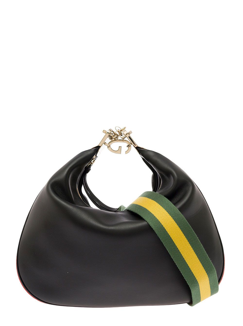 Gucci 'Large Attache' Black Crossbody Bag with G Hook Closure in Leather Man Size ONE SIZE - 1 Thumbnail