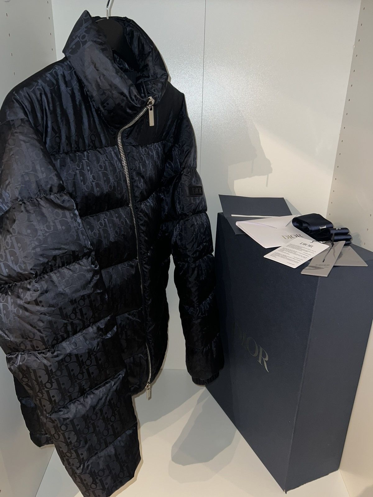 image of Christian Dior Homme Oblique Cd Jacket Outerwear 48 Full in Black, Men's (Size Medium)