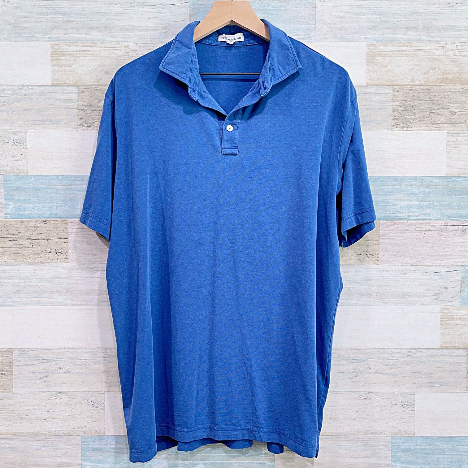 Peter Millar Peter Millar Soft Jersey Golf Polo Shirt Blue Short Sleeve L Size US L / EU 52-54 / 3 - 1 Thumbnail