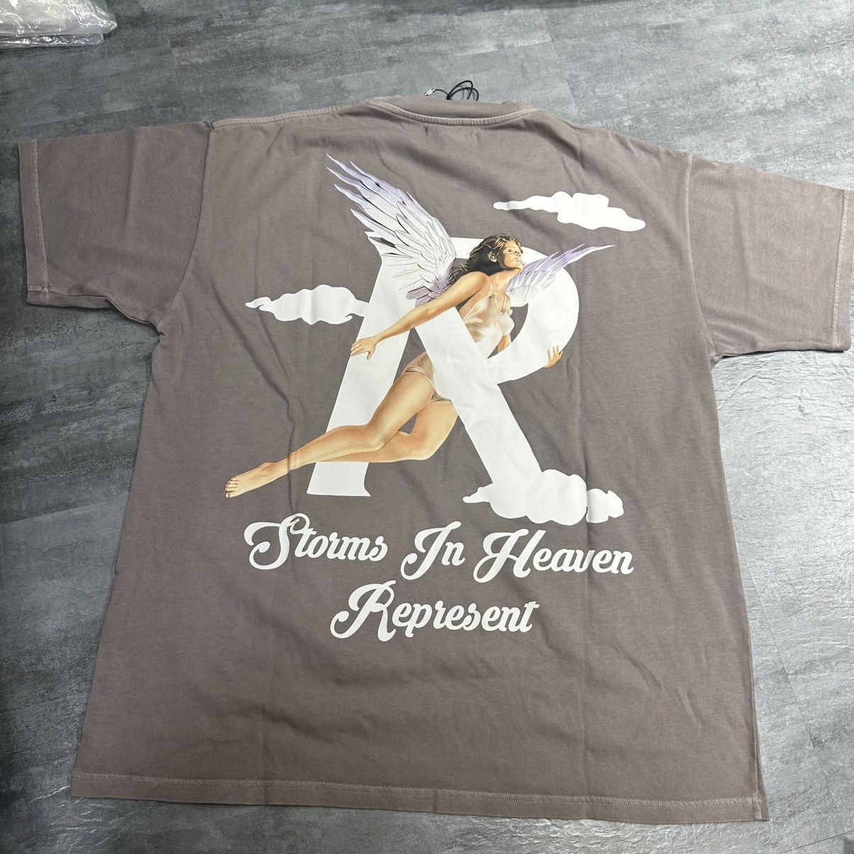 Represent Clo. Represent Storms In Heaven Tee - Mushroom Size US L / EU 52-54 / 3 - 4 Thumbnail