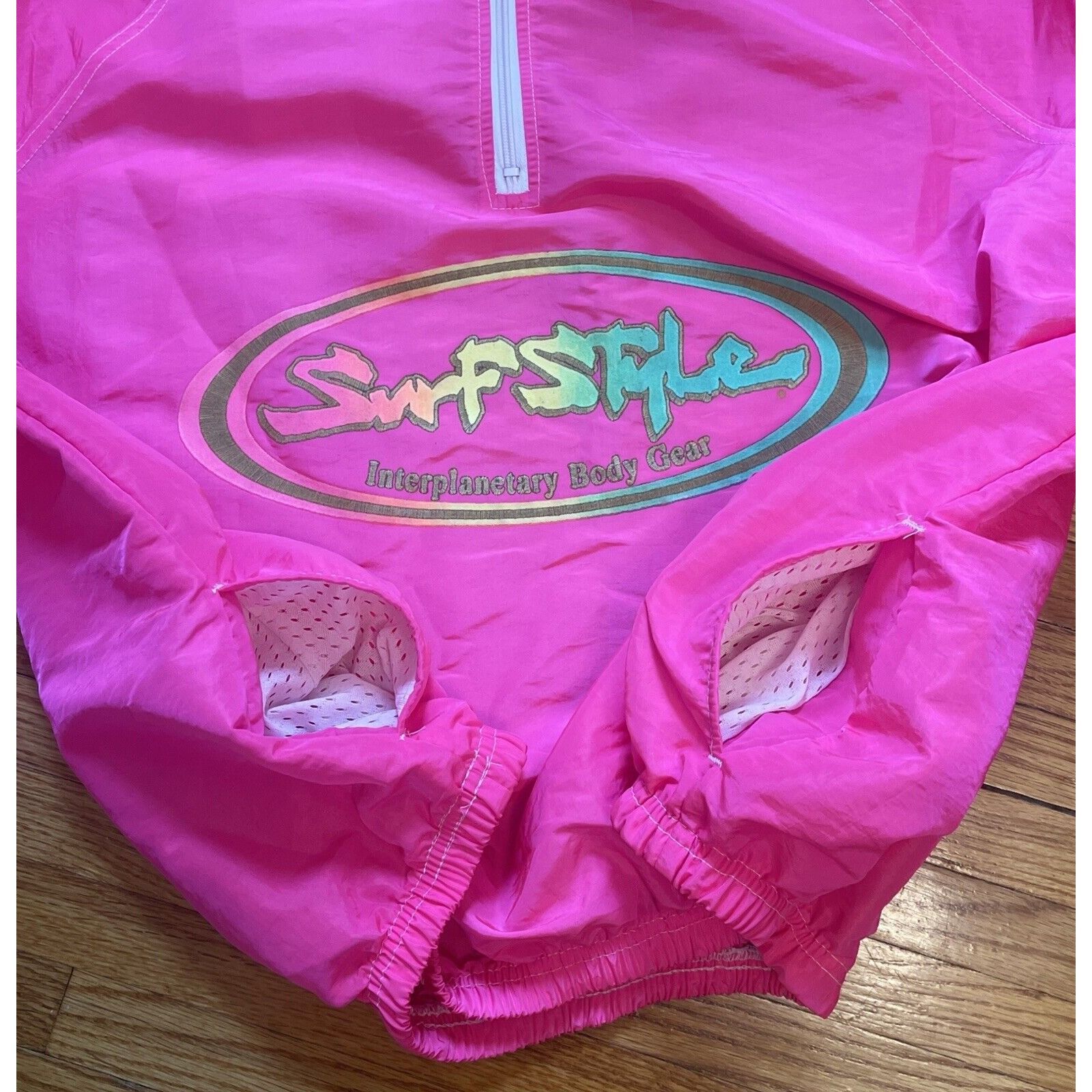 Other Vintage 90s XL Surf Style Unisex Neon Pink Pullover Windbrea Size US XL / EU 56 / 4 - 5 Thumbnail