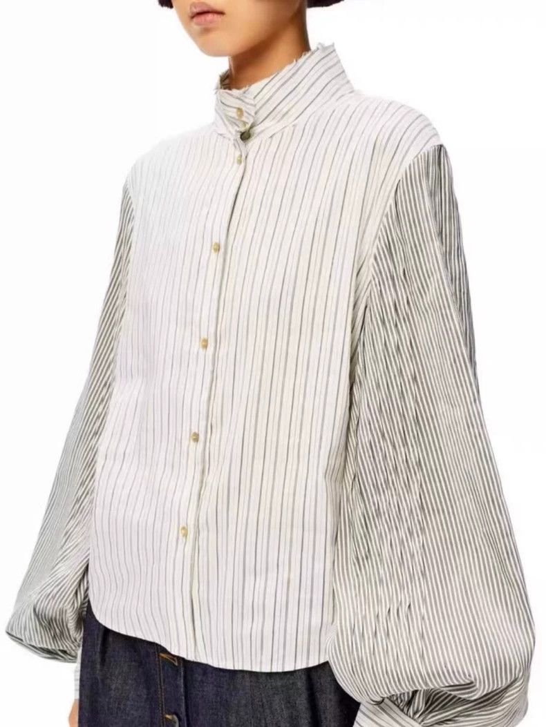 Loewe LOEWE Striped lantern sleeve shirt Size XXS / US 00 / IT 34 - 2 Thumbnail