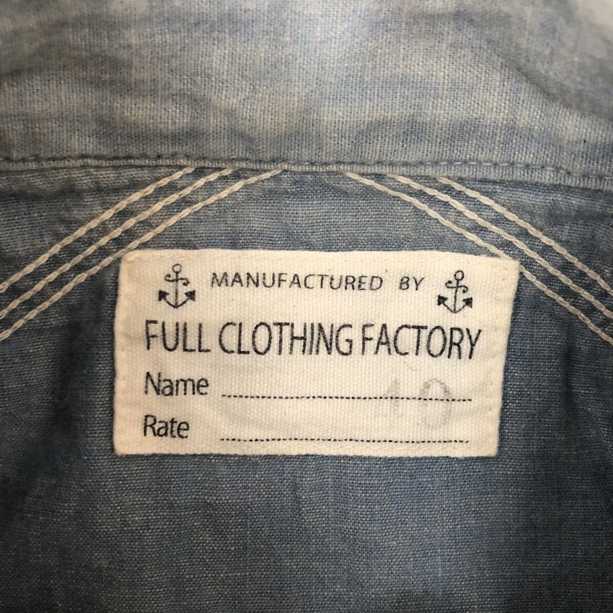 Full Count & Co. FULL COUNT SELVEDGE CHAMBRAY Size US M / EU 48-50 / 2 - 5 Thumbnail