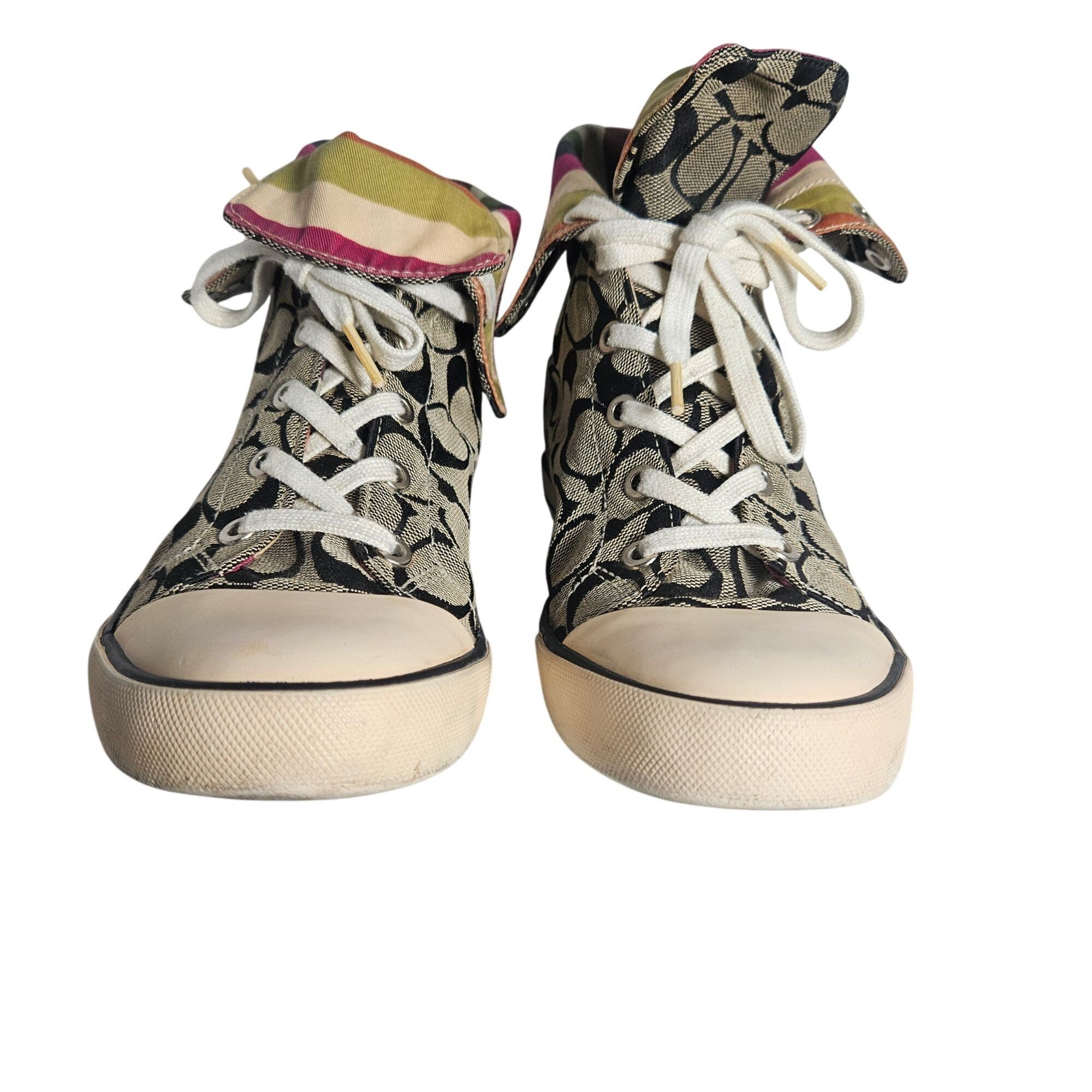 Coach Coach Women’s Bonney High-Top Sneaker Canvas 7 Retro Y2K Size US 7 / IT 37 - 10 Thumbnail