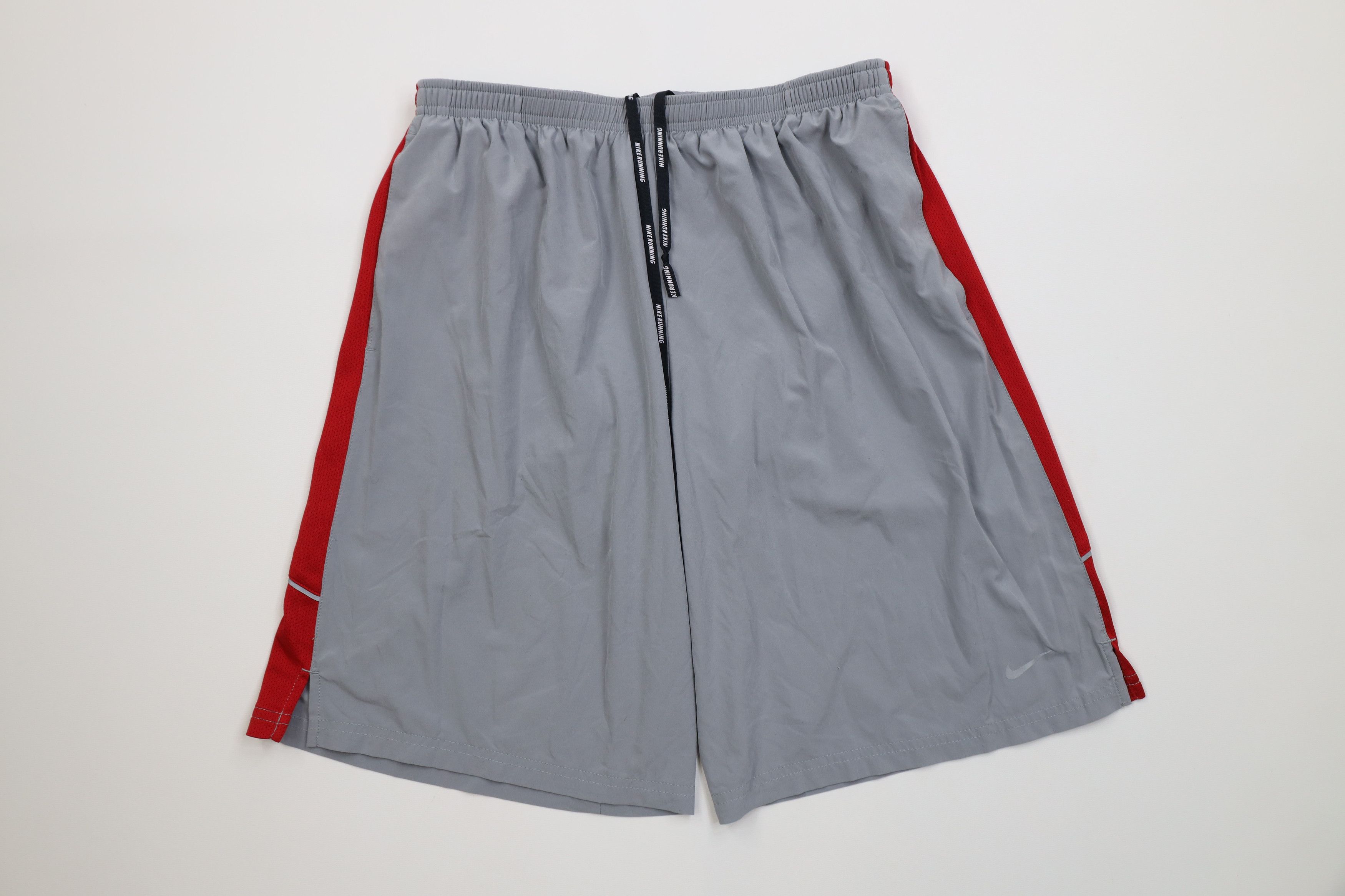 Nike Vintage Y2K Nike Running Mini Swoosh Reflective Lined Shorts Size US 34 / EU 50 - 1 Thumbnail