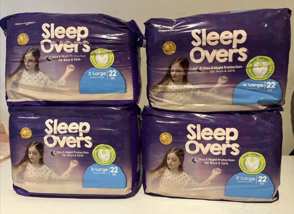 Other Sleep Overs Unisex X-Large Absorbent Underwear 4 Packs Size ONE SIZE - 2 Thumbnail