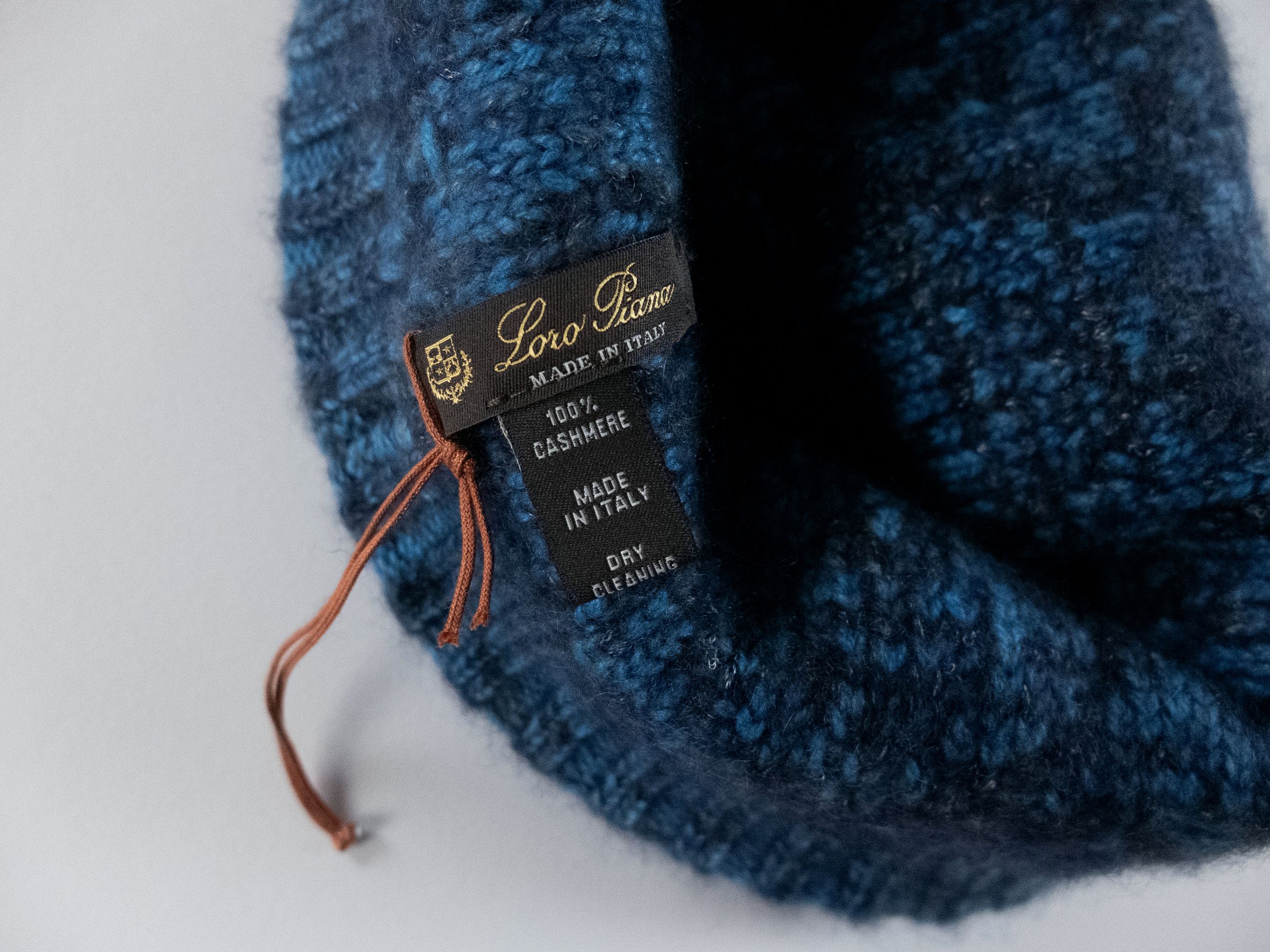 Loro Piana LORO PIANA Snow Wander blue cashmere knit beanie hat Size ONE SIZE - 4 Thumbnail