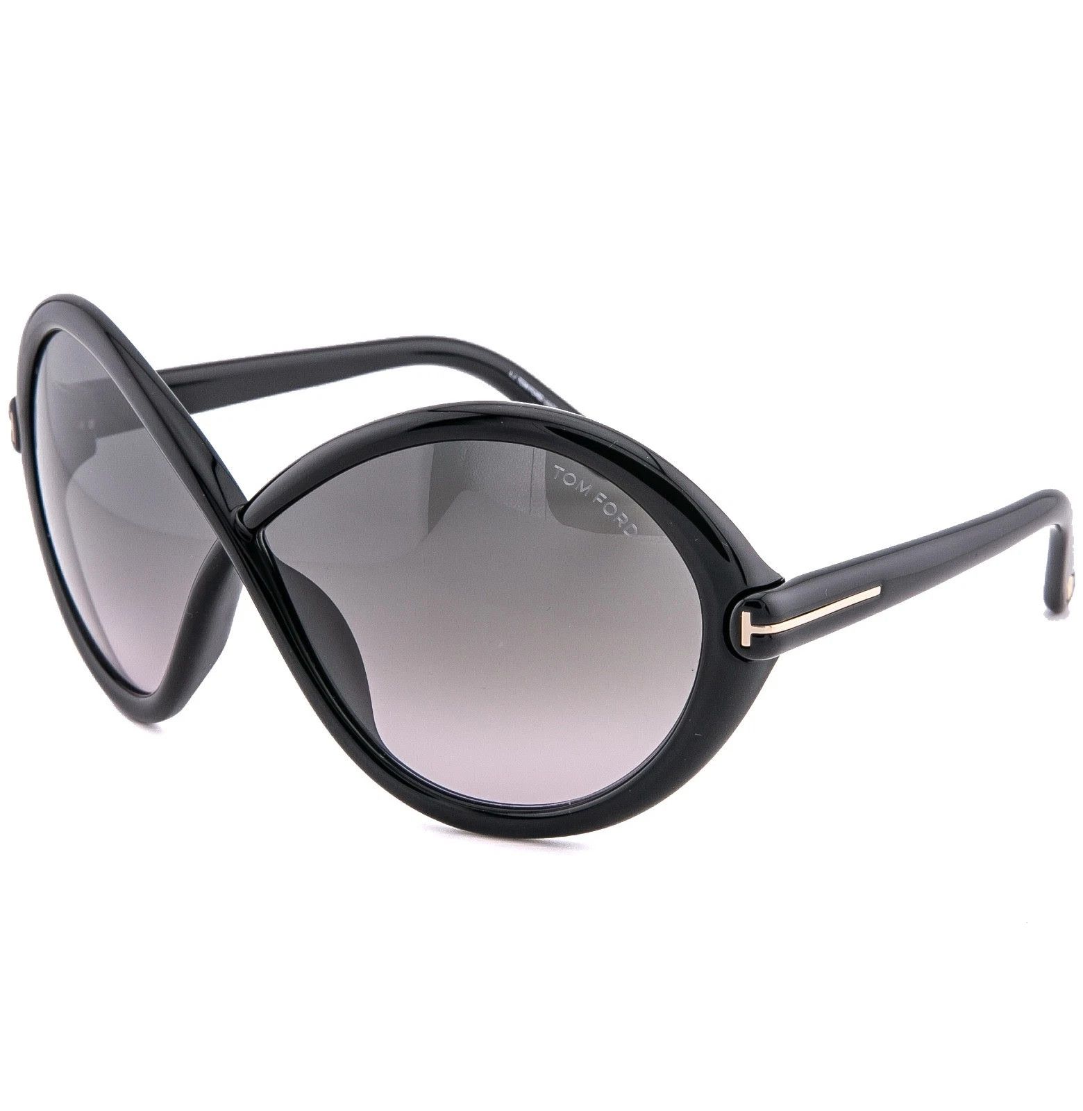 Tom Ford TOM FORD JADA TF1070 01B Black Wrap Sunglass 1070 FT1070 Size ONE SIZE - 3 Thumbnail