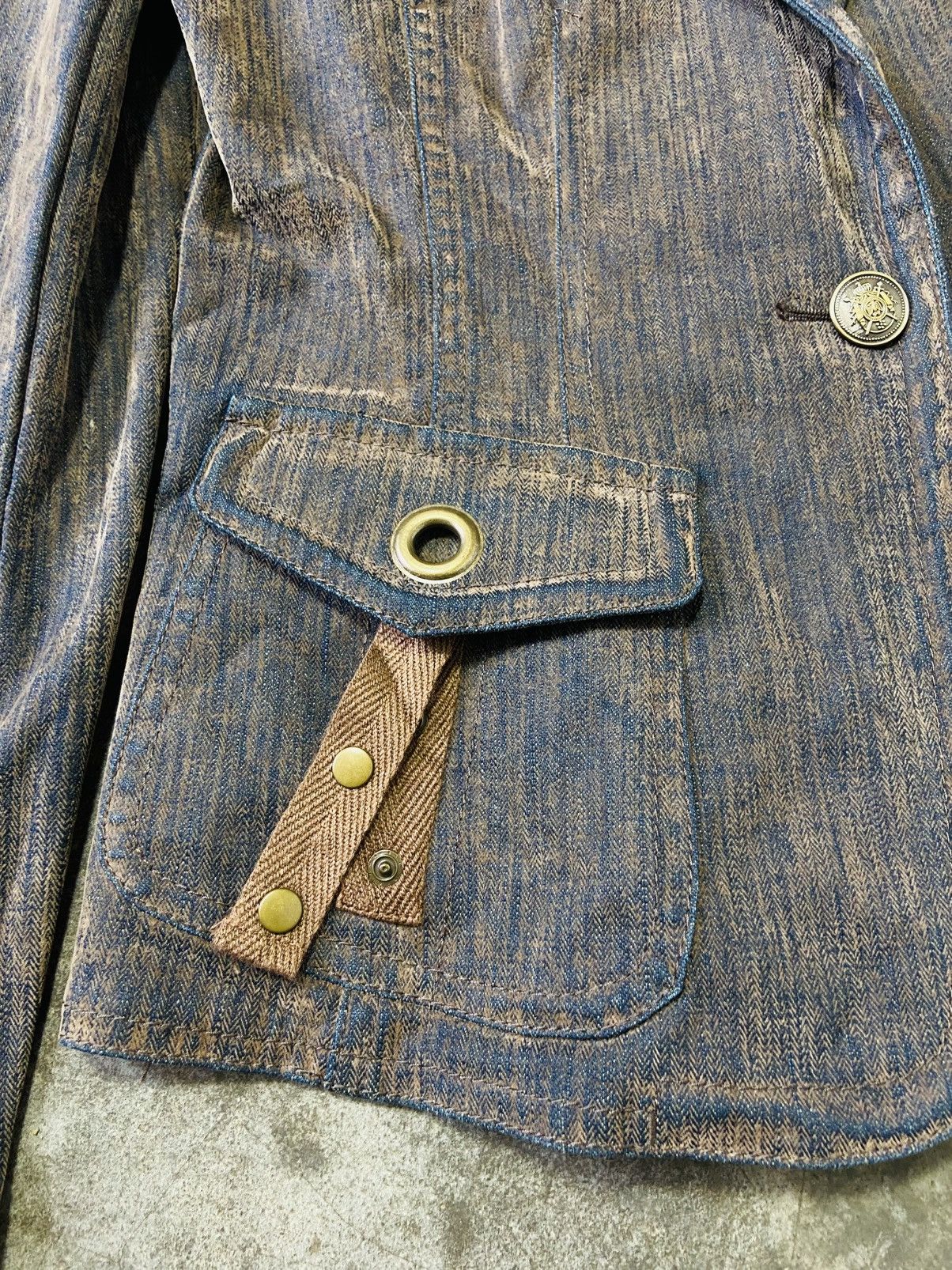 Seditionaries Piece Montee Denim Punk Blazer Size S / US 4 / IT 40 - 8 Thumbnail