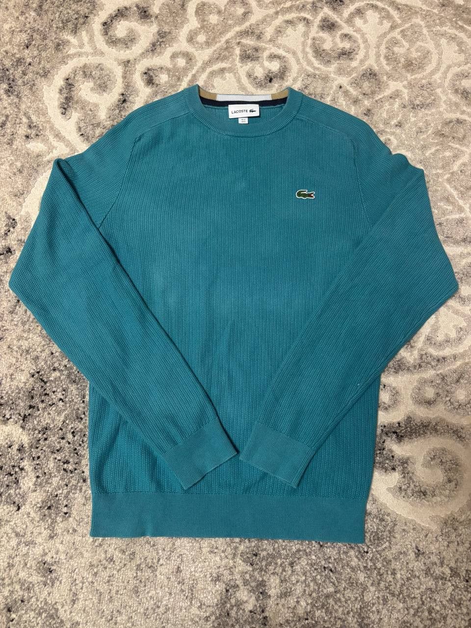 Lacoste Lacoste Knit Crewneck Sweater – Teal Blue Size: FR-3, US-S Size US S / EU 44-46 / 1 - 10 Thumbnail
