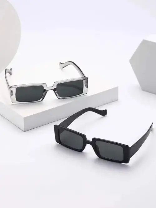 Electric Visual Y2K Retro Punk Kurt Cobain Style Sunglasses 2 Piece Set Size ONE SIZE - 2 Thumbnail