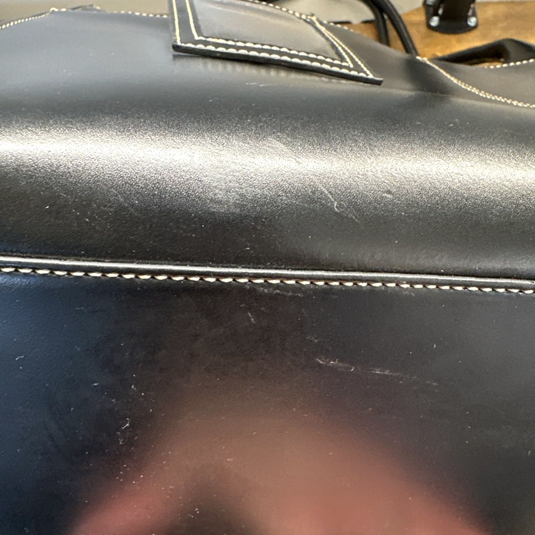 Wilson VINTAGE Wilson Leather Briefcase/Document Case Men Large Black Leather Snap Closure Adjustable Strap Inner Pockets Modern Classic Bag Size ONE SIZE - 7 Thumbnail