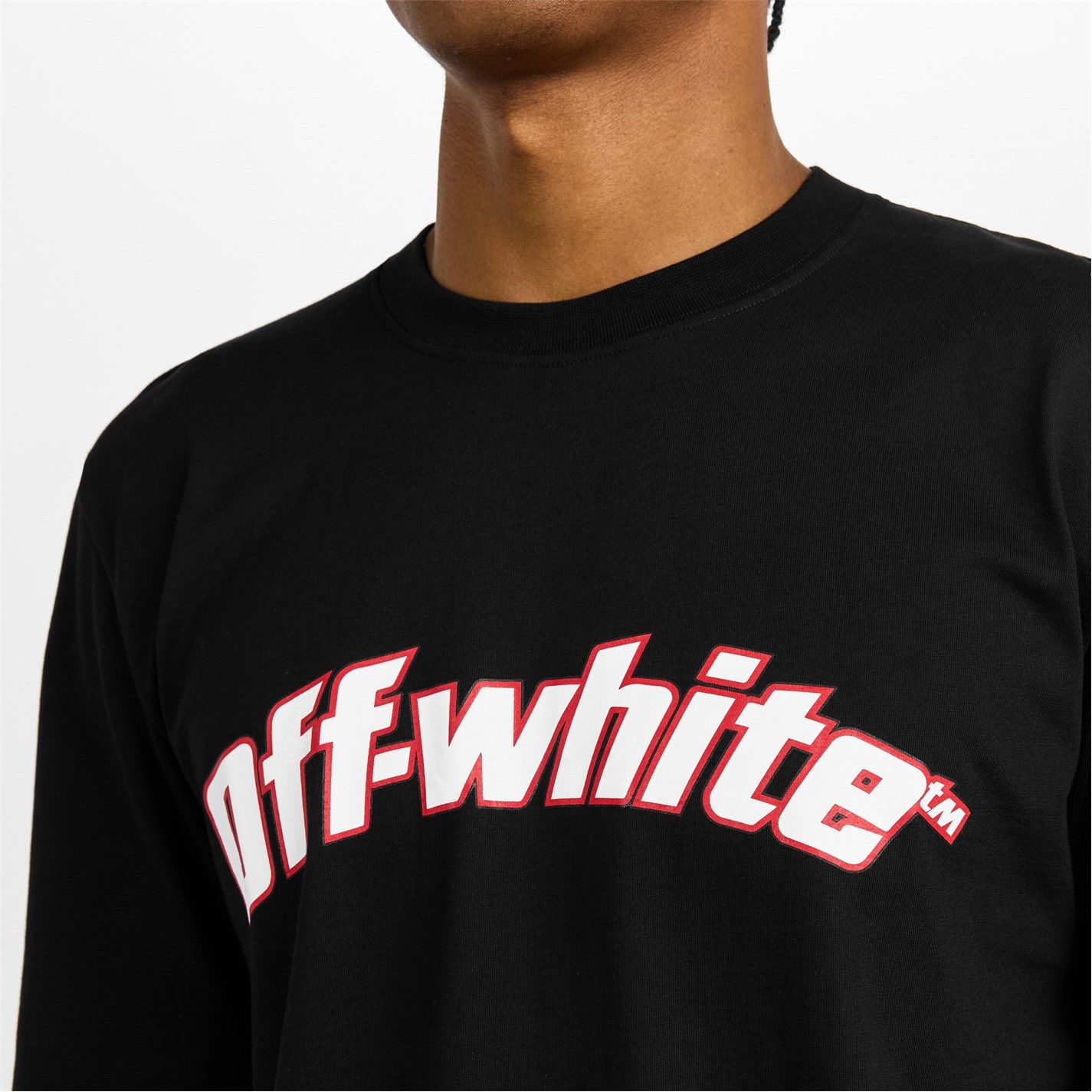 Off-White o1g2r1mq0226 Logo Skate Long Sleeve T-Shirt In Black Size US S / EU 44-46 / 1 - 5 Thumbnail