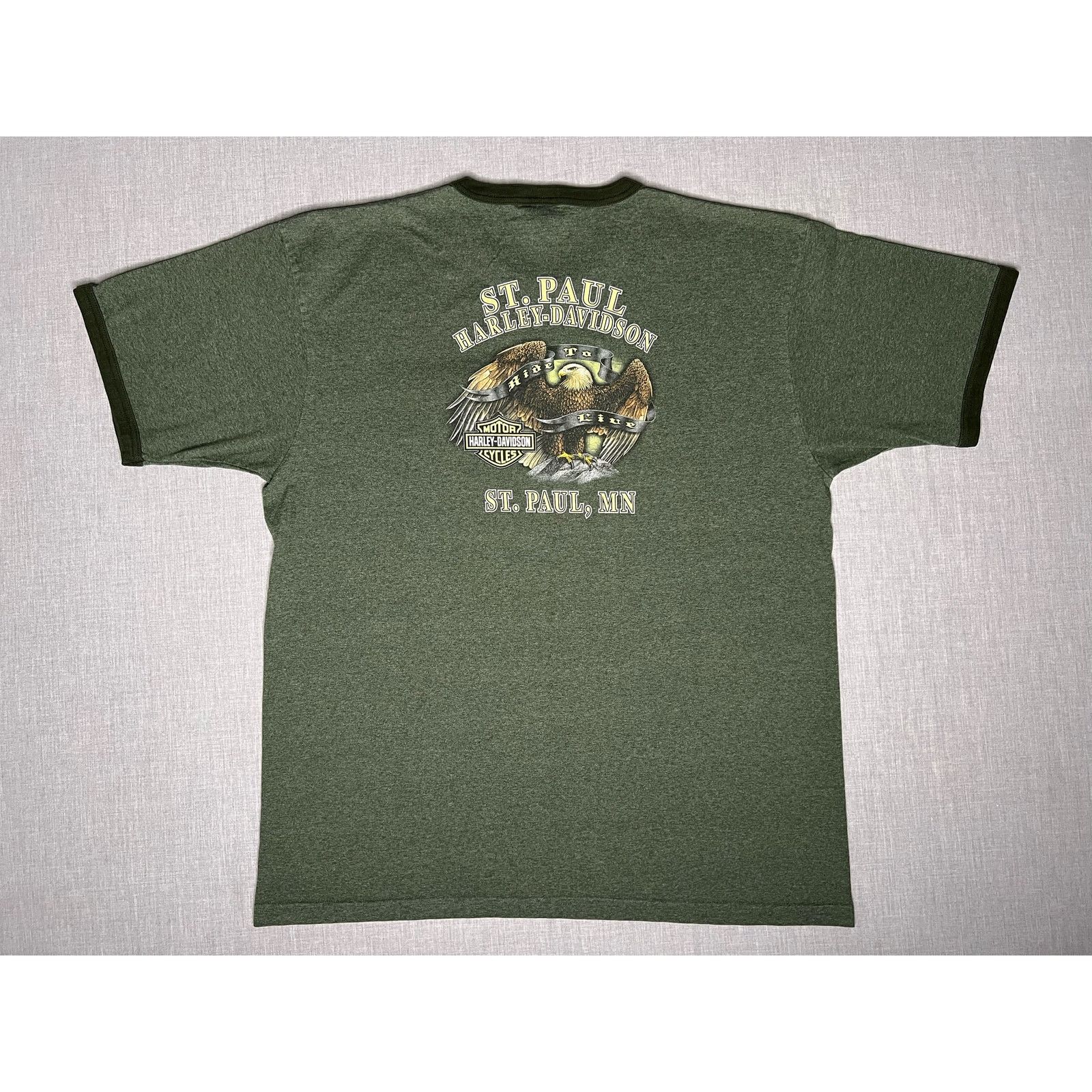 Harley Davidson Harley Davidson St.Paul Minnesota Ride to Live T-shirt 2XL Size US XXL / EU 58 / 5 - 2 Thumbnail
