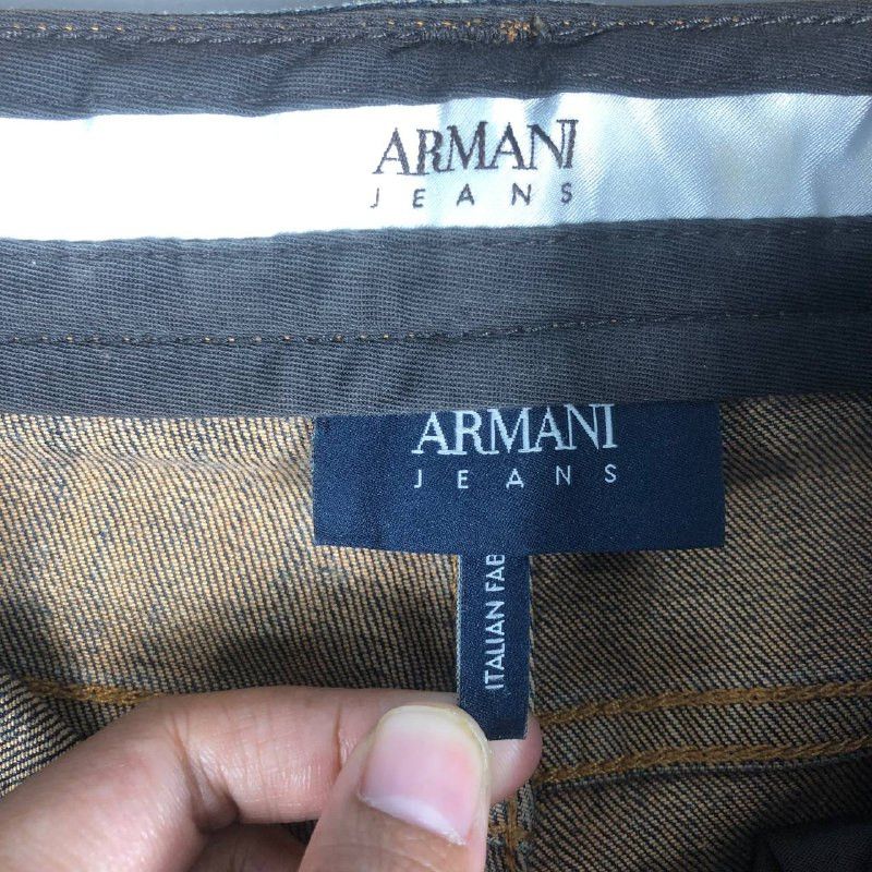 Armani × Jean × Vintage Vintage Armani Distressed Denim Jeans Size US 33 - 10 Thumbnail