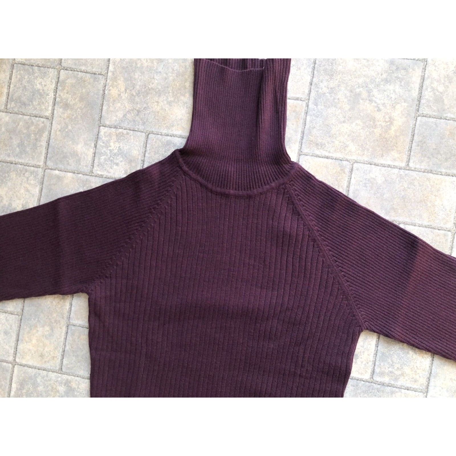 Vintage New Signature Expressions Sweater Womens Size S Turtleneck Acrylic Cotton Purple Size S / US 4 / IT 40 - 4 Thumbnail