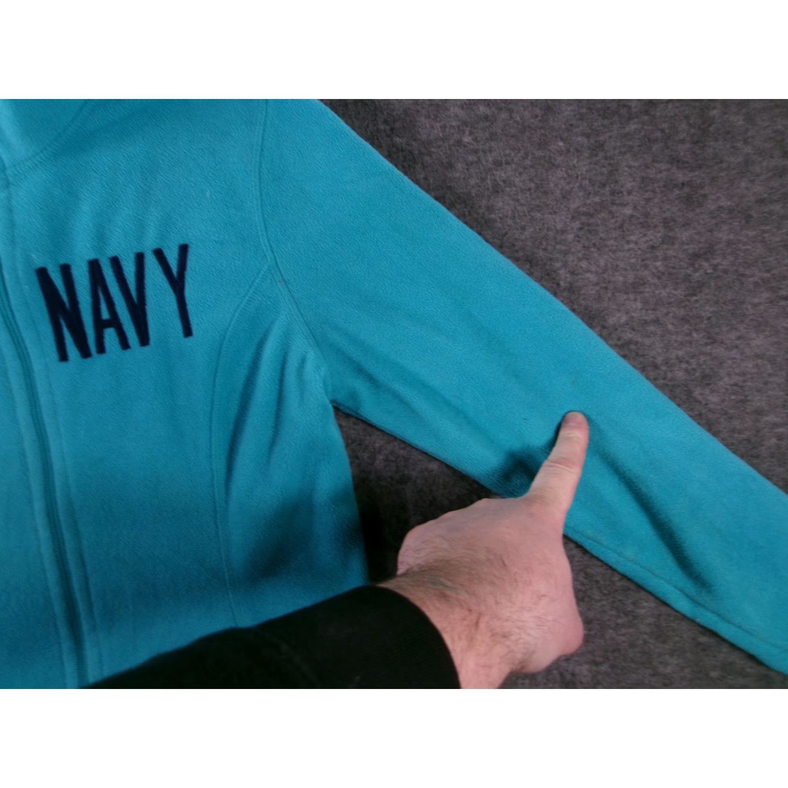 Old Navy Old Navy Fleece Jacket Womens M Teal Full Zip Pockets Cozy Long Sleeve Casual Vertical** Size M / US 6-8 / IT 42-44 - 3 Thumbnail