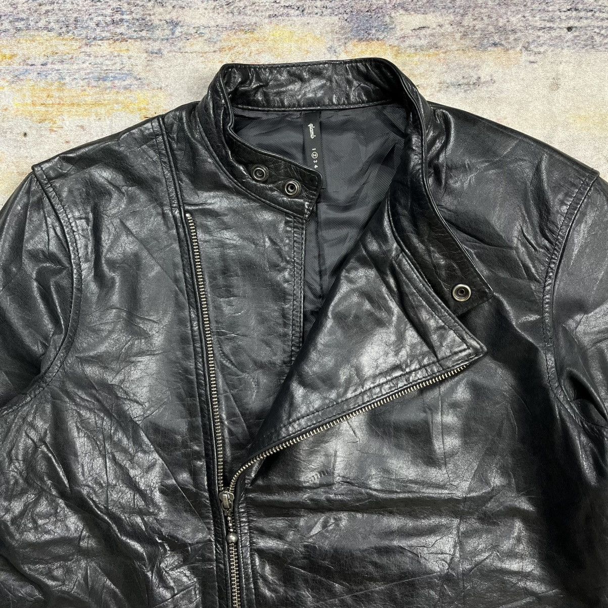 Isamu Katayama Backlash Glamb asymmetrical biker leather jacket Size US M / EU 48-50 / 2 - 4 Thumbnail