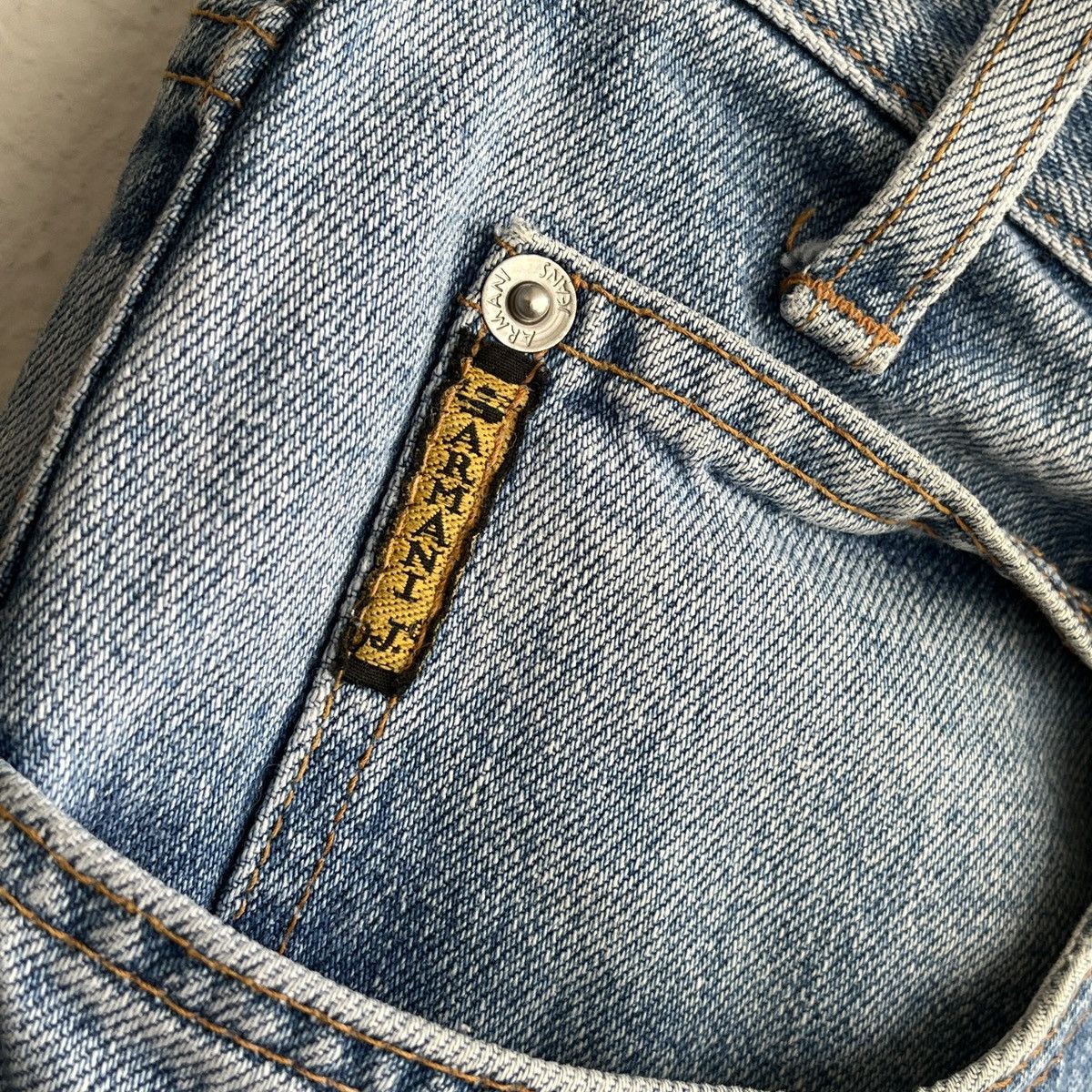 Armani VINTAGE ARMANI JEANS ITALY BAGGY LOOSE BLUE DENIM Size US 36 / EU 52 - 8 Thumbnail