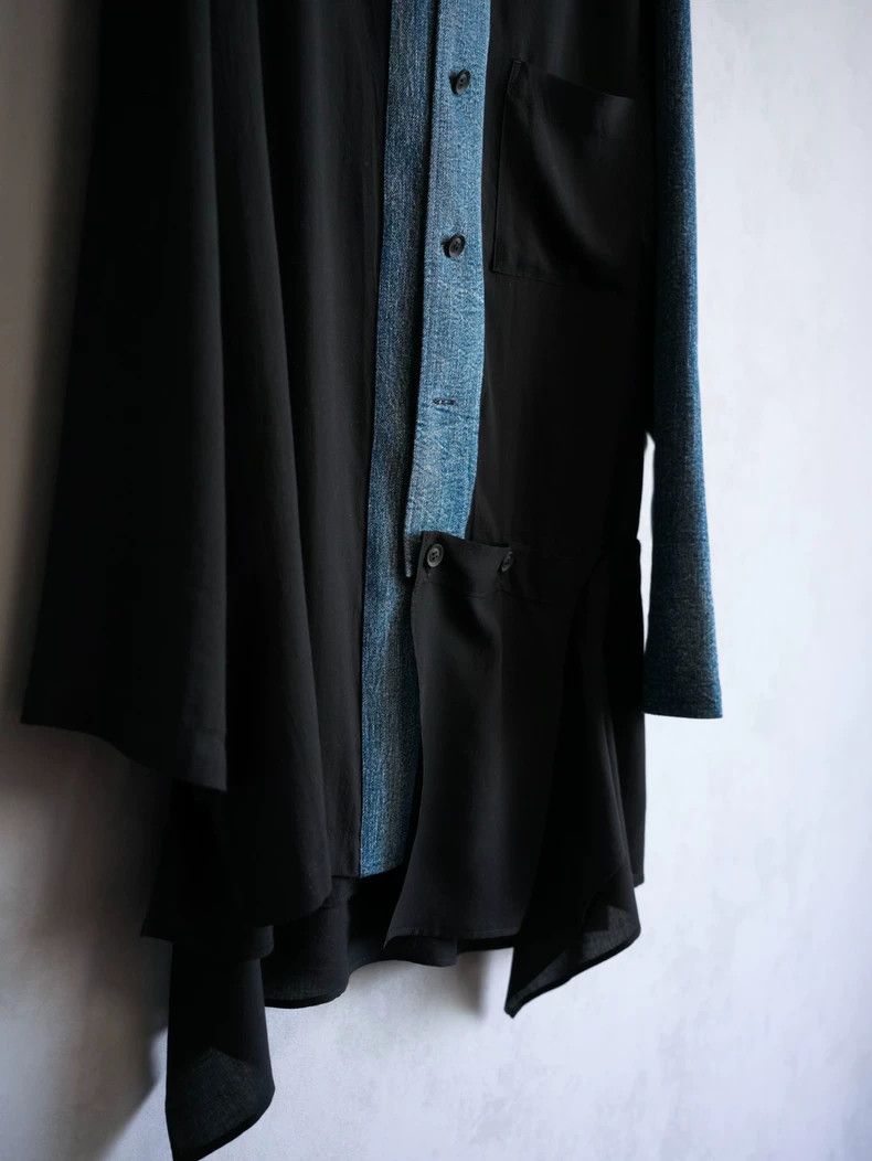 Yohji Yamamoto Yohji Yamamoto 21SS deconstructed washed denim patchwork s Size US L / EU 52-54 / 3 - 4 Thumbnail